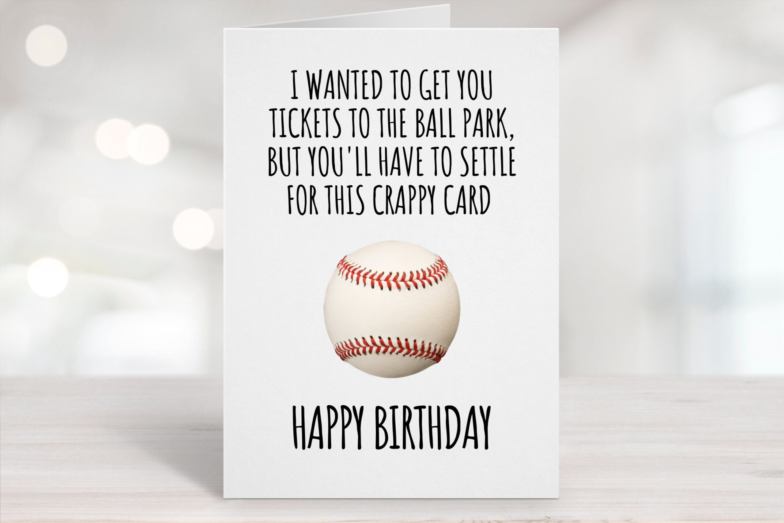 Printable Birthday Card, Downloadable Card, Baseball Lovers regarding Free Printable Baseball Birthday Cards