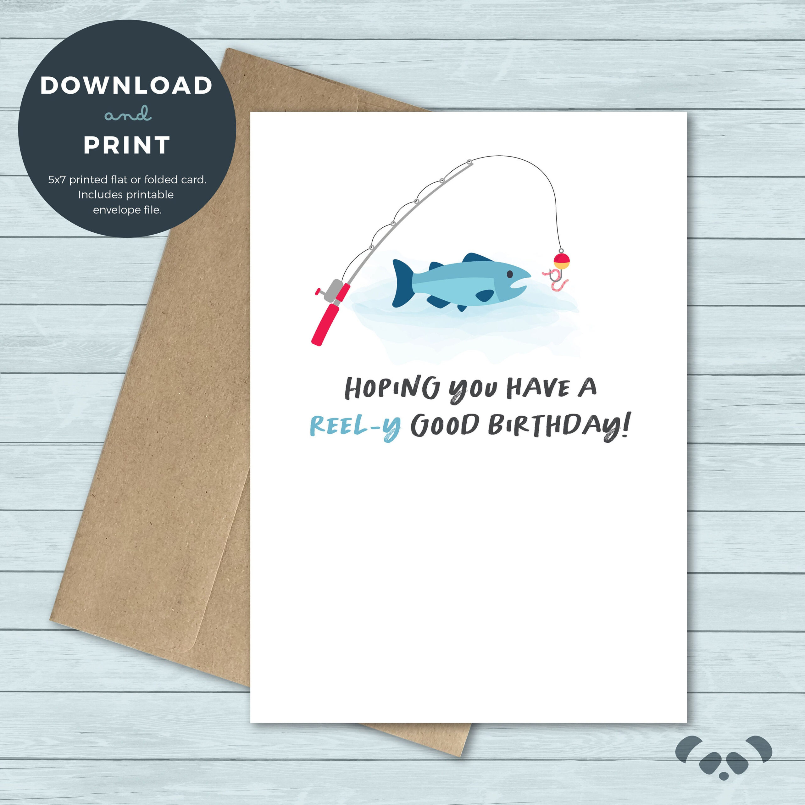 Printable Birthday Card Fishing, Fishing Pole, Worm, Fish Birthday inside Fishing Birthday Cards Printable