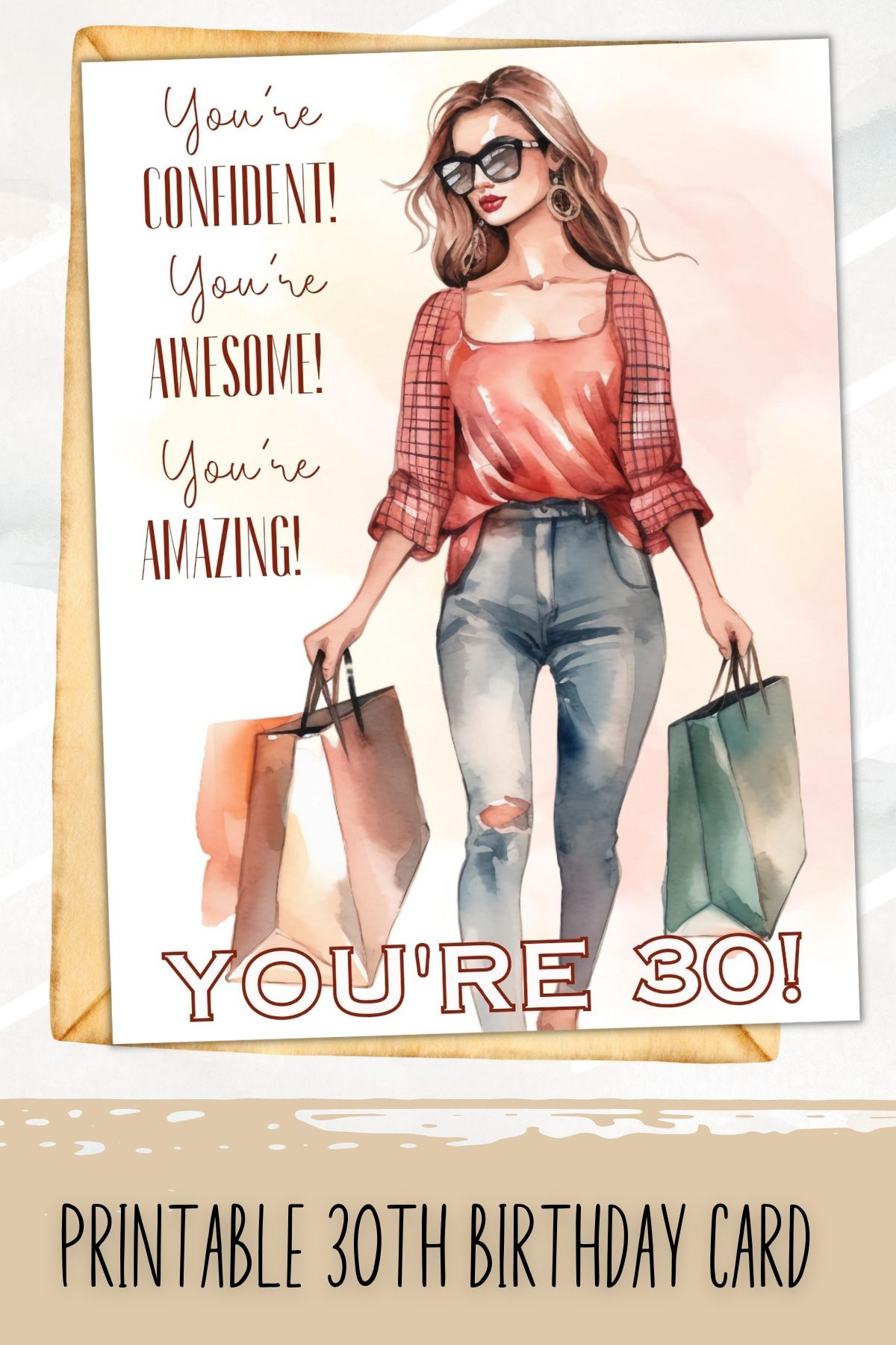 Printable Birthday Card For 30Th Birthday | 30Th Birthday Card For in Printable 30th Birthday Card