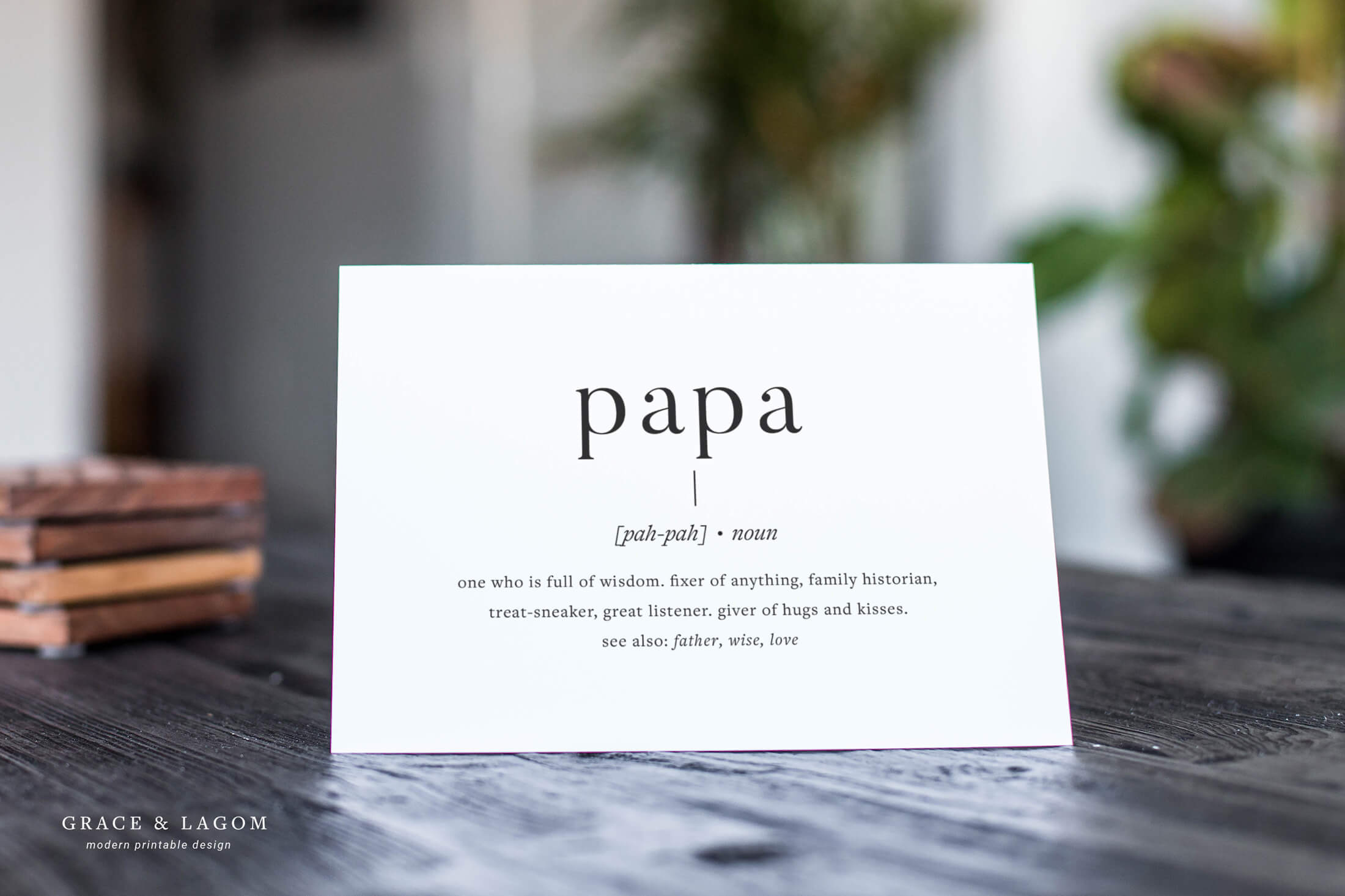 Printable Birthday Card For Grandpa | Grace And Lagom throughout Printable Birthday Cards For Papa