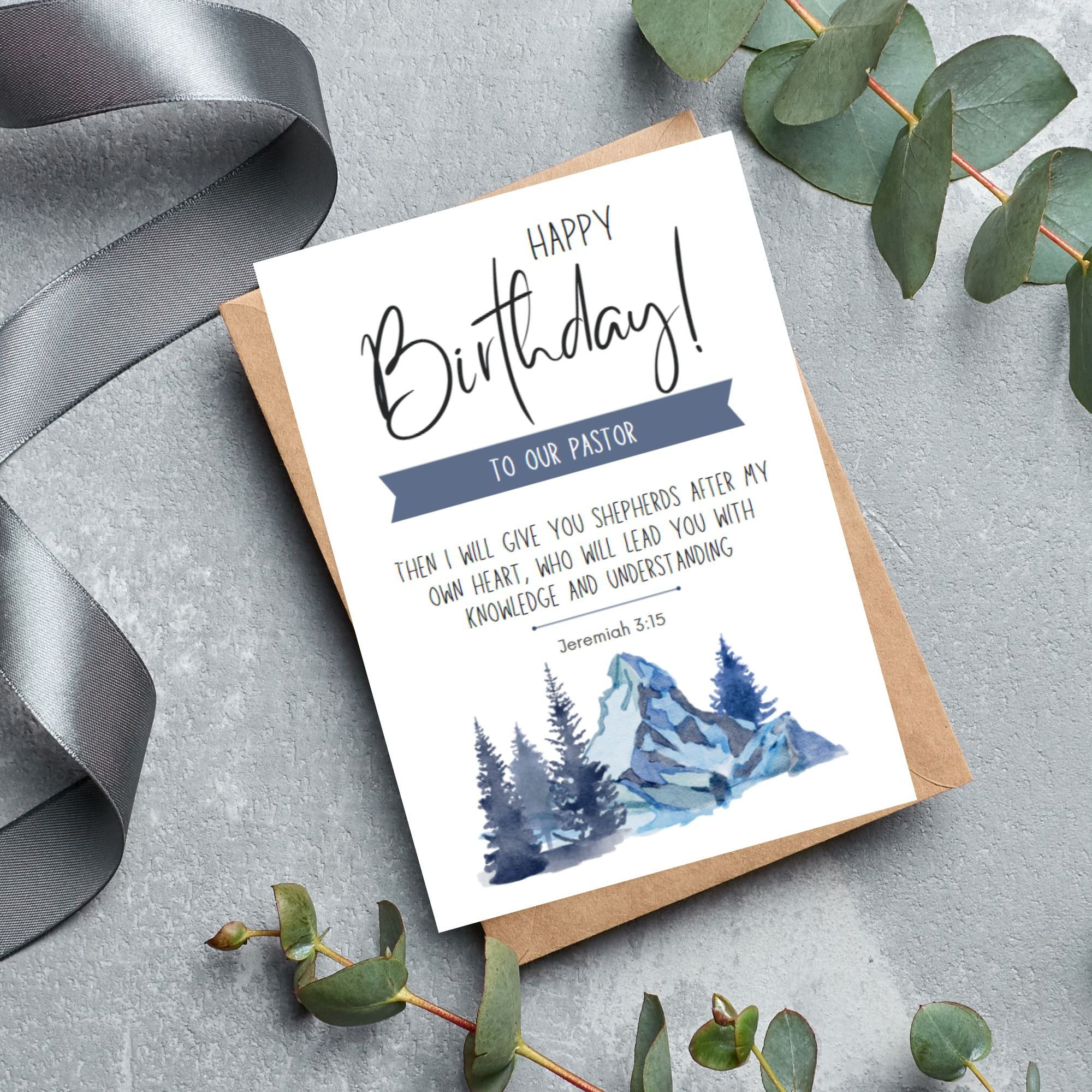 Printable Birthday Card For Pastor, Scripture Birthday Card For with regard to Printable Birthday Cards For Pastors