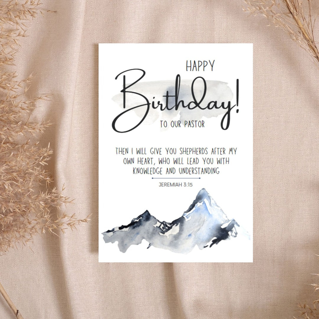 Printable Birthday Card For Pastor, Scripture Birthday Card For within Printable Birthday Cards For Pastors