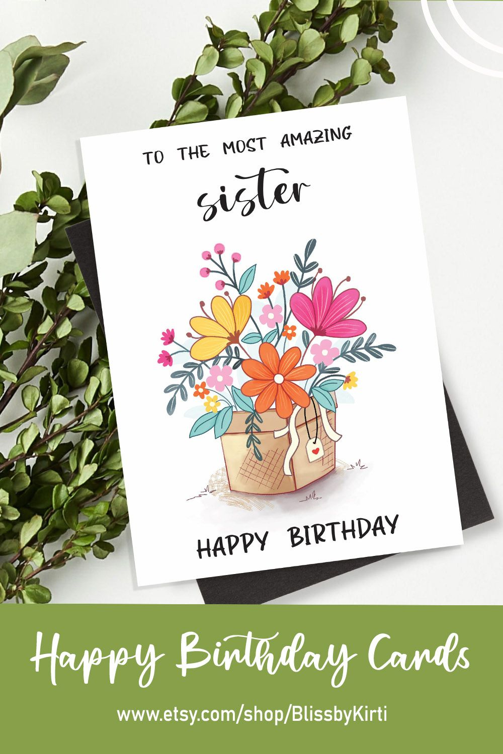 Printable Birthday Card For Sister, Happy Birthday Card Printable pertaining to Free Printable Birthday Cards For Sister In Law