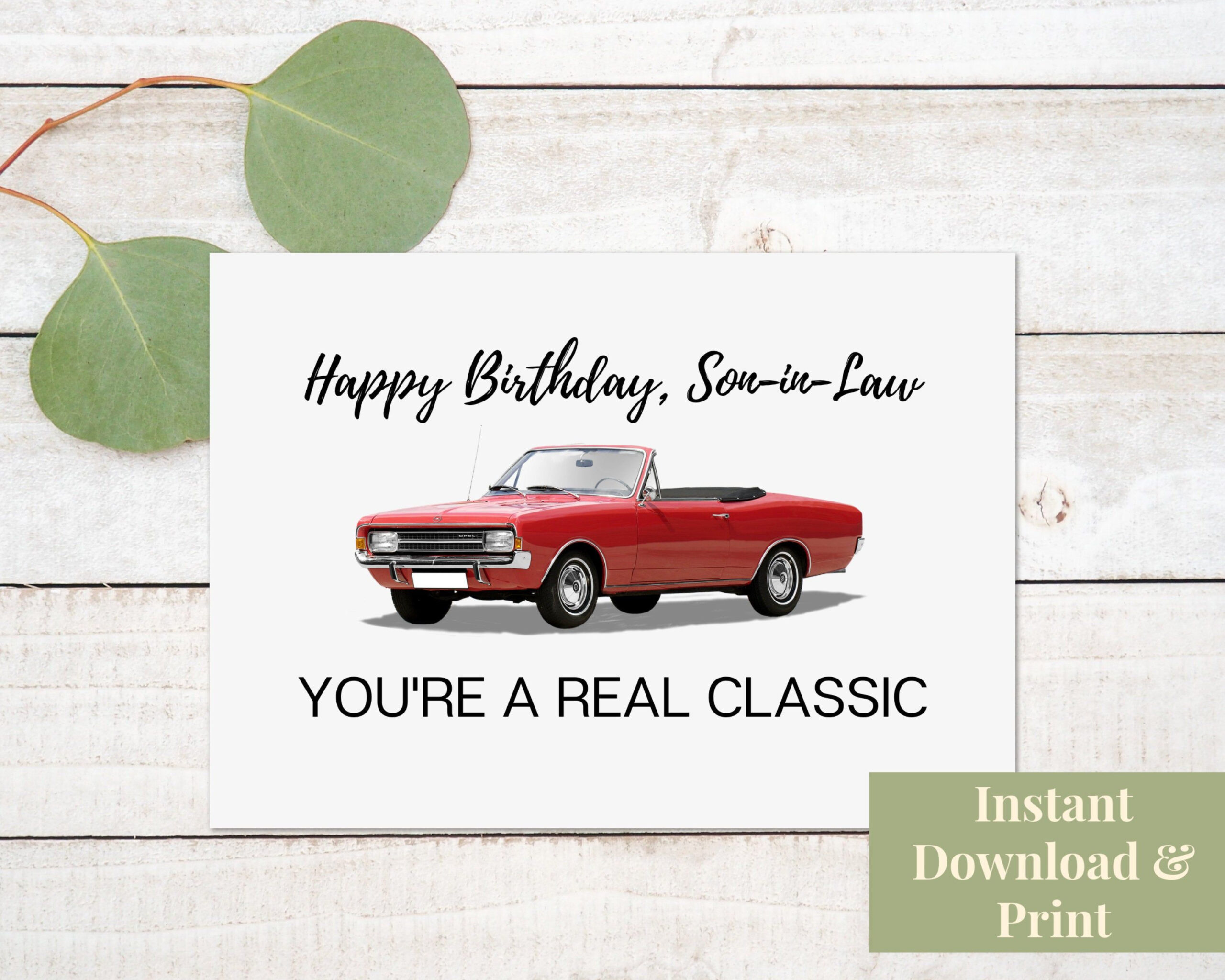 Printable Birthday Card For Son In Law, Digital Son In Law in Free Printable Son-In-Law Birthday Cards