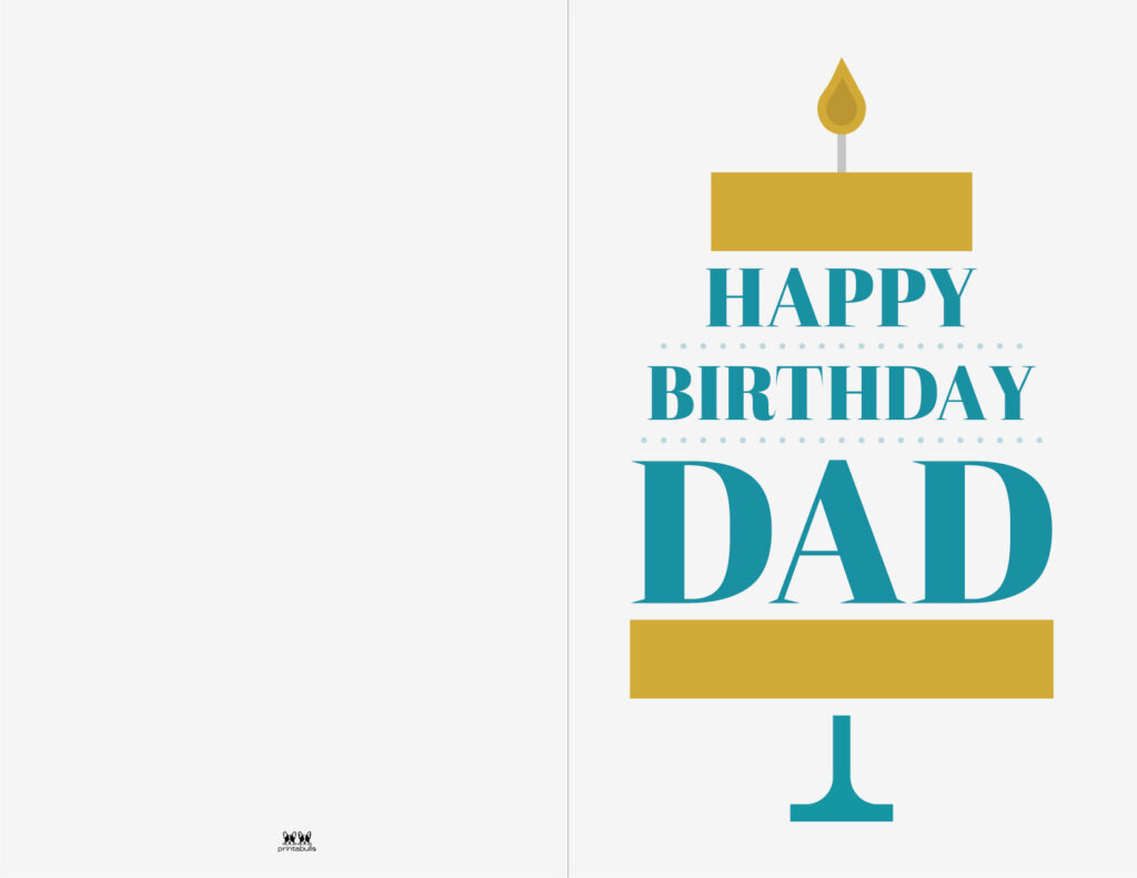 Printable Birthday Cards - 110 Free Birthday Cards | Printabulls for Birthday Cards Printable For Dad