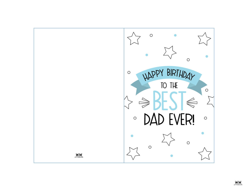 Printable Birthday Cards - 110 Free Birthday Cards | Printabulls for Dad Birthday Card Printable Free