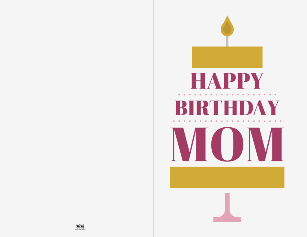 Printable Birthday Cards - 110 Free Birthday Cards | Printabulls for Free Printable Birthday Cards For Mom