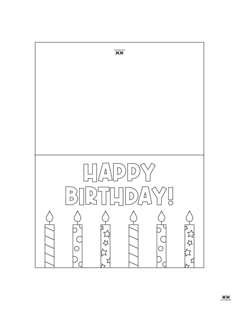 Printable Birthday Cards - 110 Free Birthday Cards | Printabulls for Free Printable Blank Birthday Cards