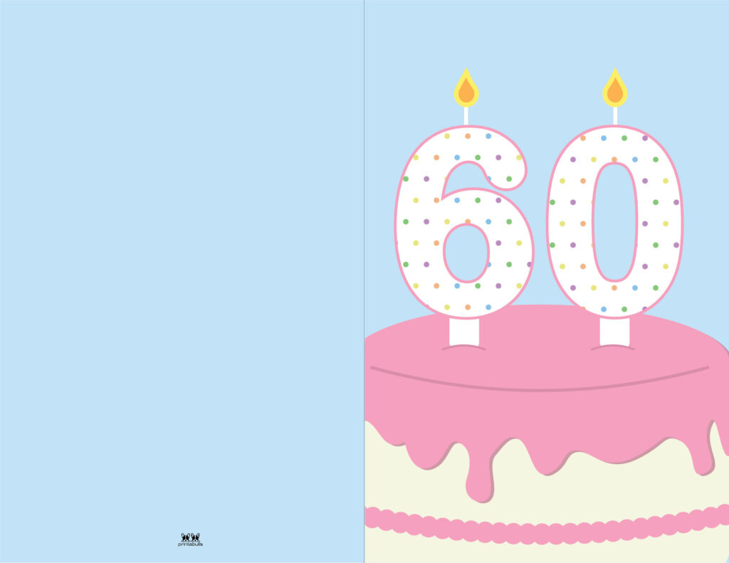 Printable Birthday Cards - 110 Free Birthday Cards | Printabulls in 60th Birthday Cards Printable Free