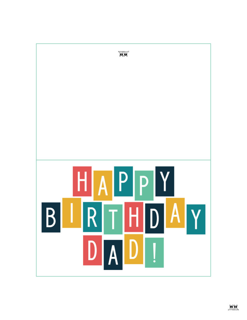 Printable Birthday Cards - 110 Free Birthday Cards | Printabulls in Foldable Printable Birthday Cards For Dad