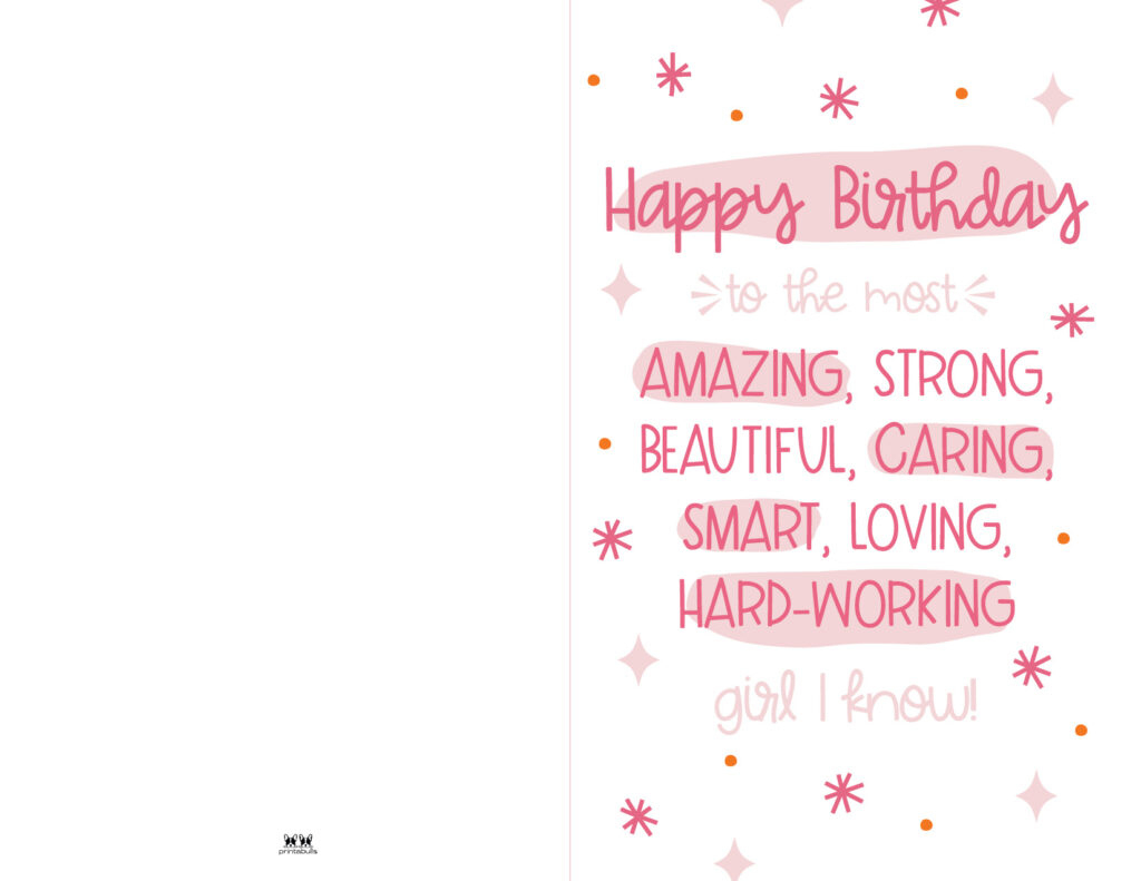 Printable Birthday Cards - 110 Free Birthday Cards | Printabulls inside Daughter Birthday Card Printable