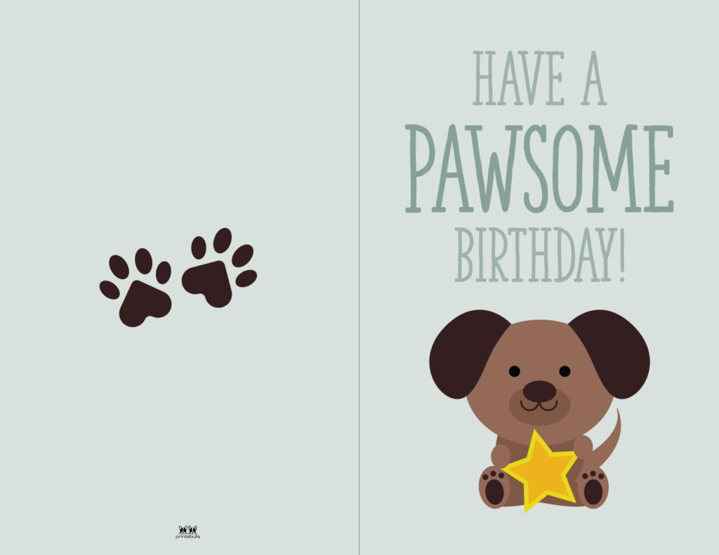 Printable Birthday Cards - 110 Free Birthday Cards | Printabulls intended for Free Printable Dog Birthday Cards