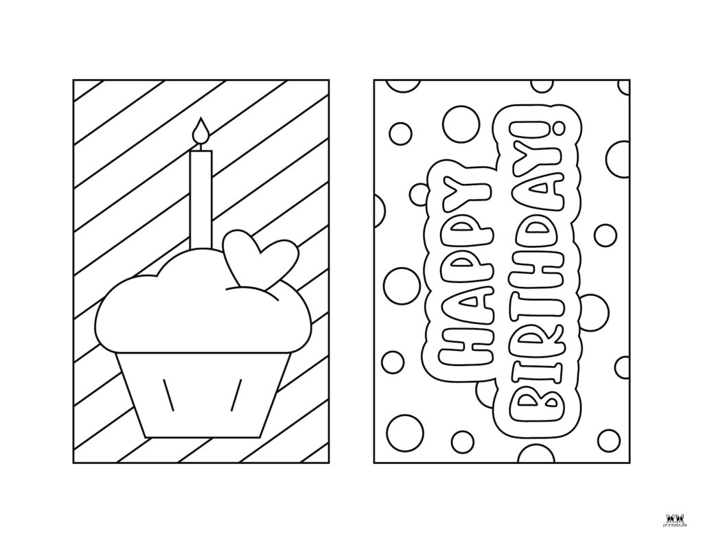 Printable Birthday Cards - 110 Free Birthday Cards | Printabulls throughout Birthday Wishes Foldable Printable Birthday Cards To Color