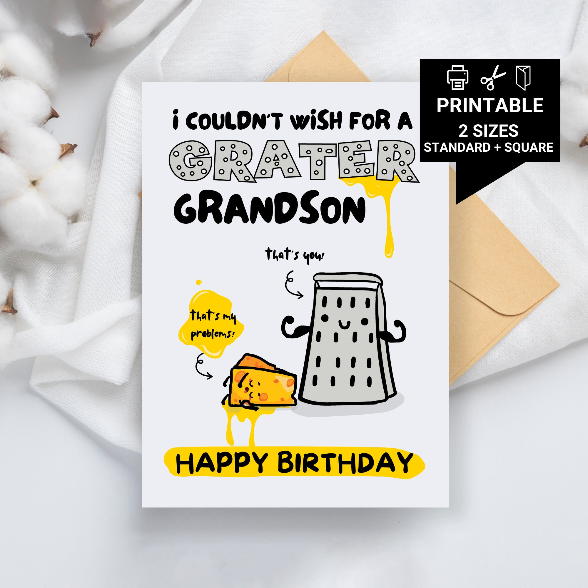 Printable Birthday Cards For Grandson - Etsy in Printable Grandson Birthday Cards