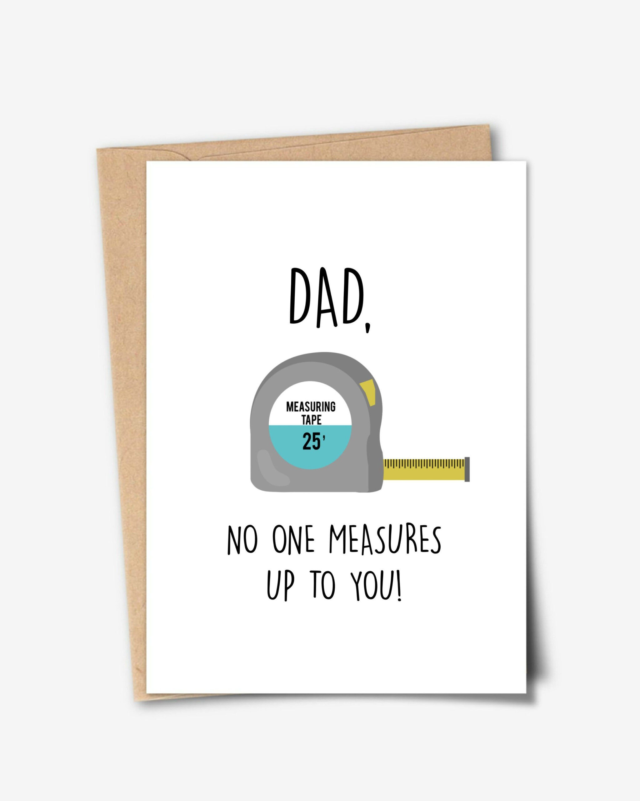 Printable Card, No One Measures Up To You, Birthday Card For Dad in Printable Funny Birthday Cards For Dad