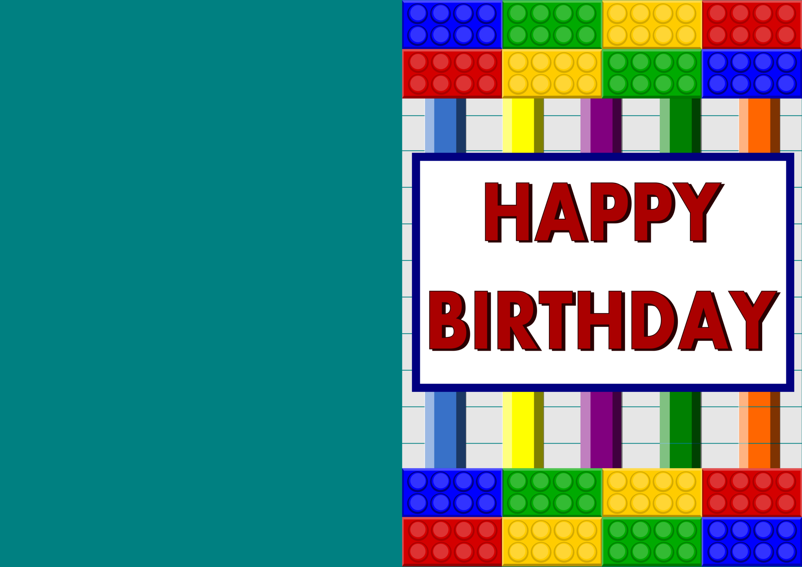 Printable Cards inside Free Printable Lego Birthday Cards