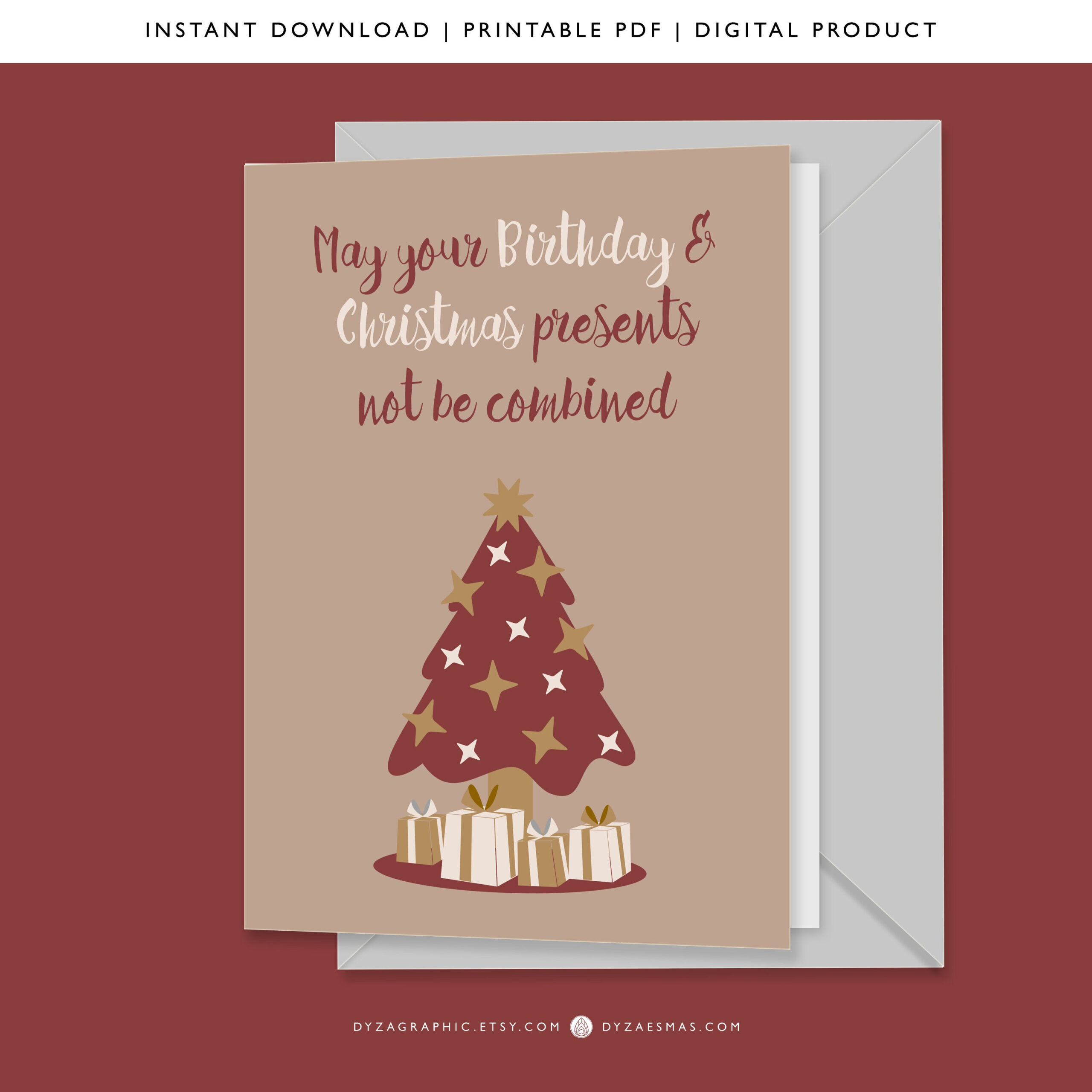 Printable December Birthday Christmas Greeting Card With Freebie throughout Christmas Birthday Cards Printable