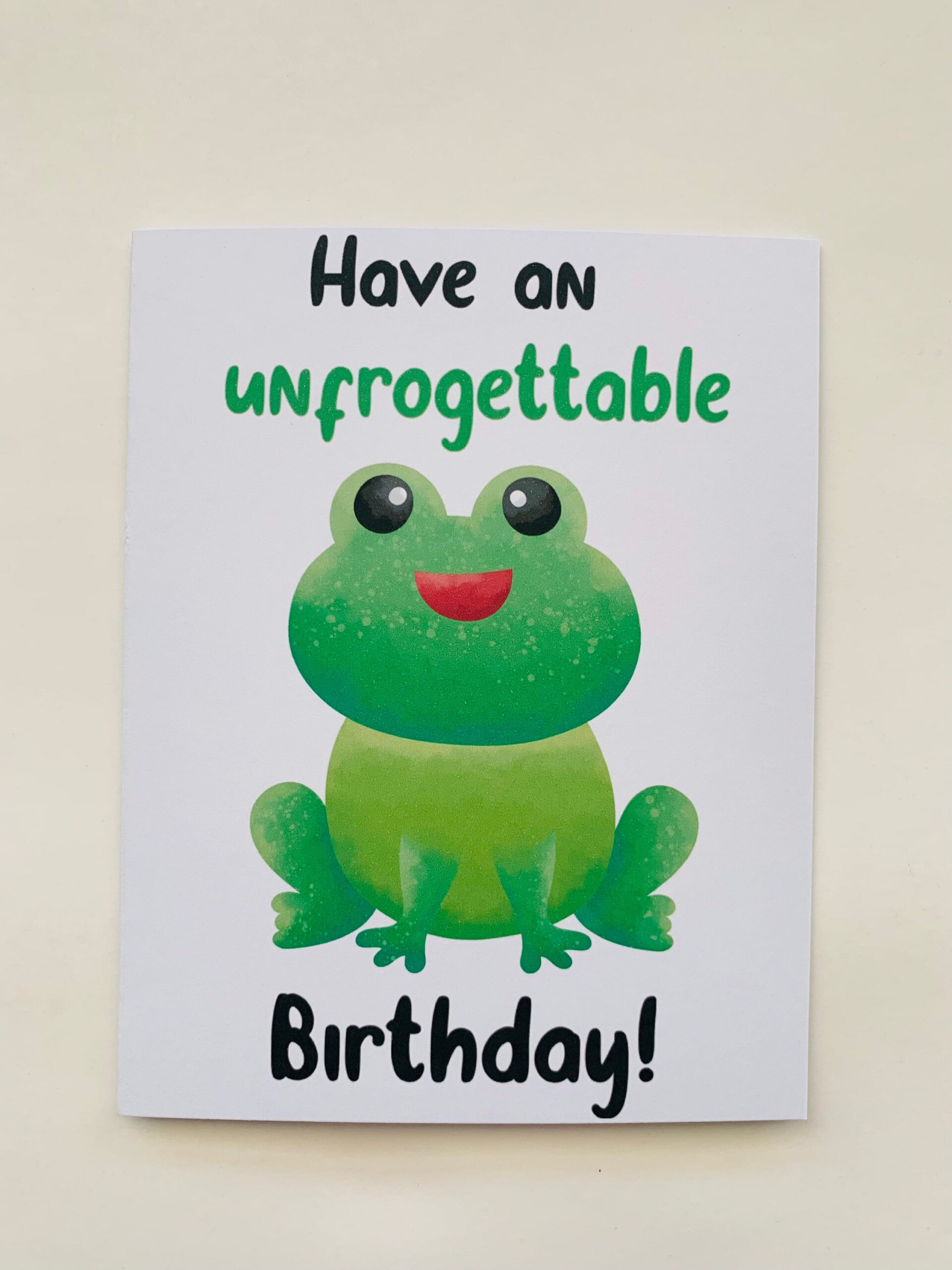 Printable Frog Birthday Card Digital Card / Cute Card / Animal regarding Frog Birthday Card Printable