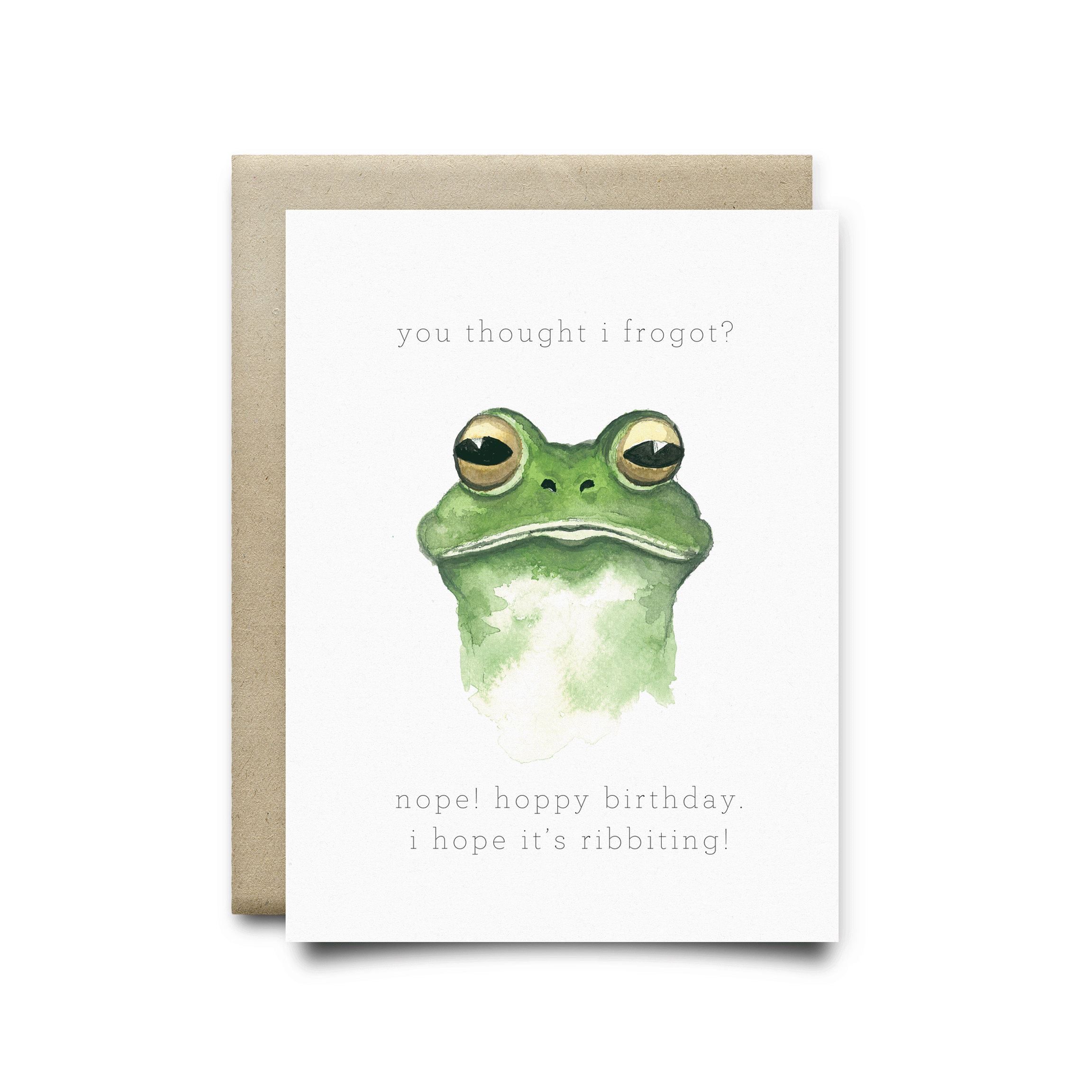 Printable Frog Greeting Card &quot;I Hope Your Birthday Is Ferntastic&quot; |  Birthday Card | Watercolor Card, Printable Card, Printable Birthday Card regarding Frog Birthday Card Printable