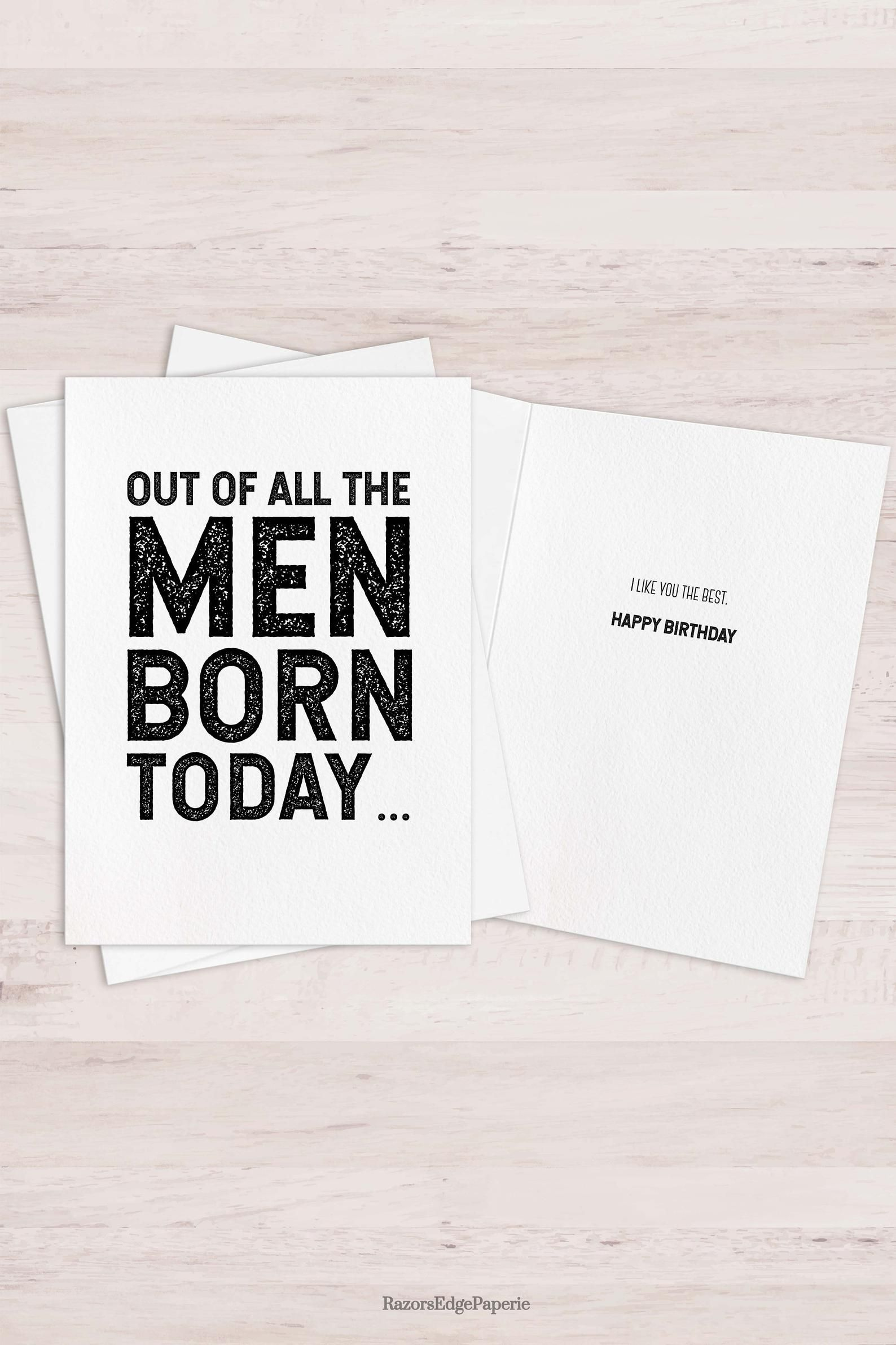 Printable Funny Birthday Card For Him Best Friend Gift For Men - Etsy pertaining to Printable Funny Birthday Cards For Men