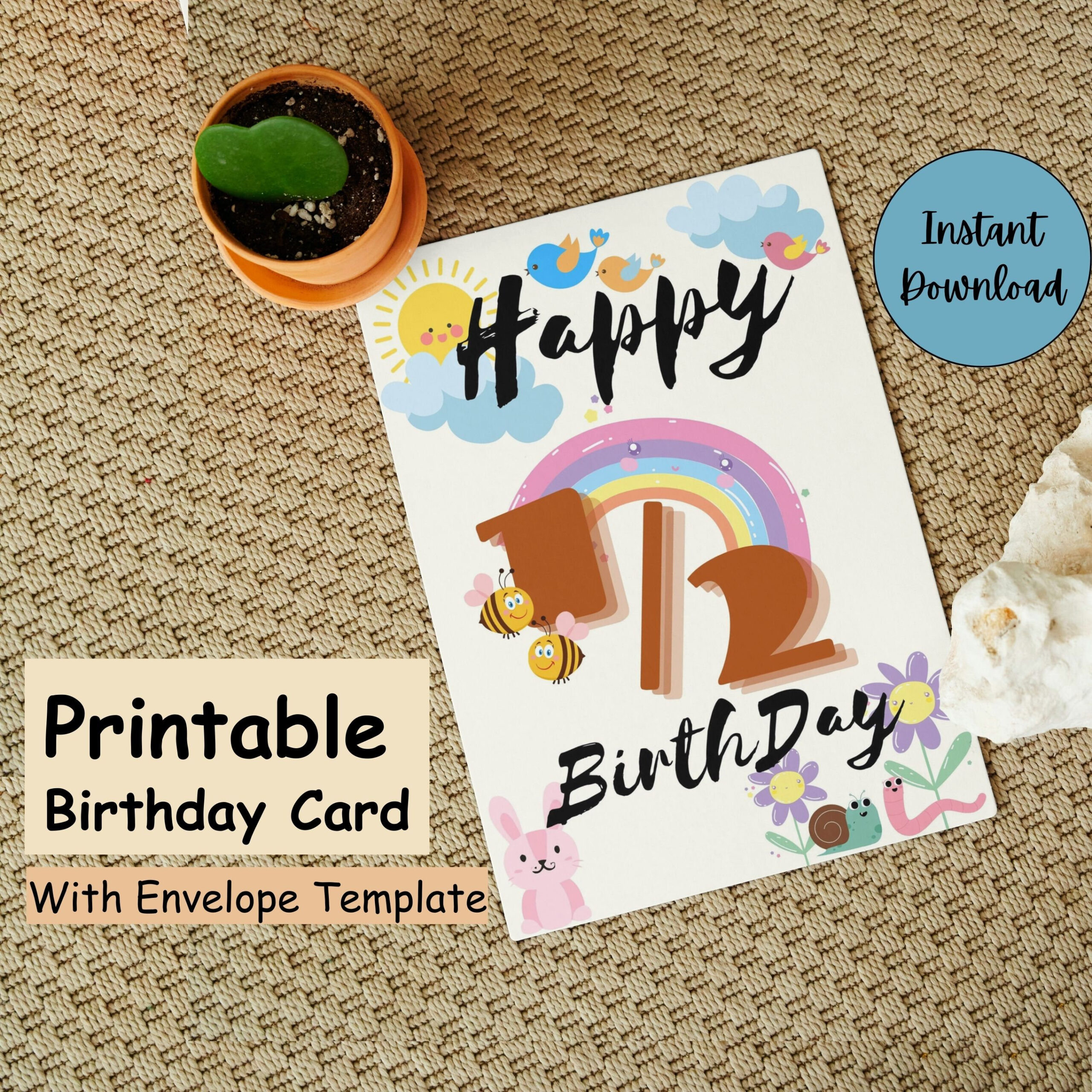 Printable Half Birthday Card Instant Download 6 Months Baby inside Half Birthday Cards Printable Free