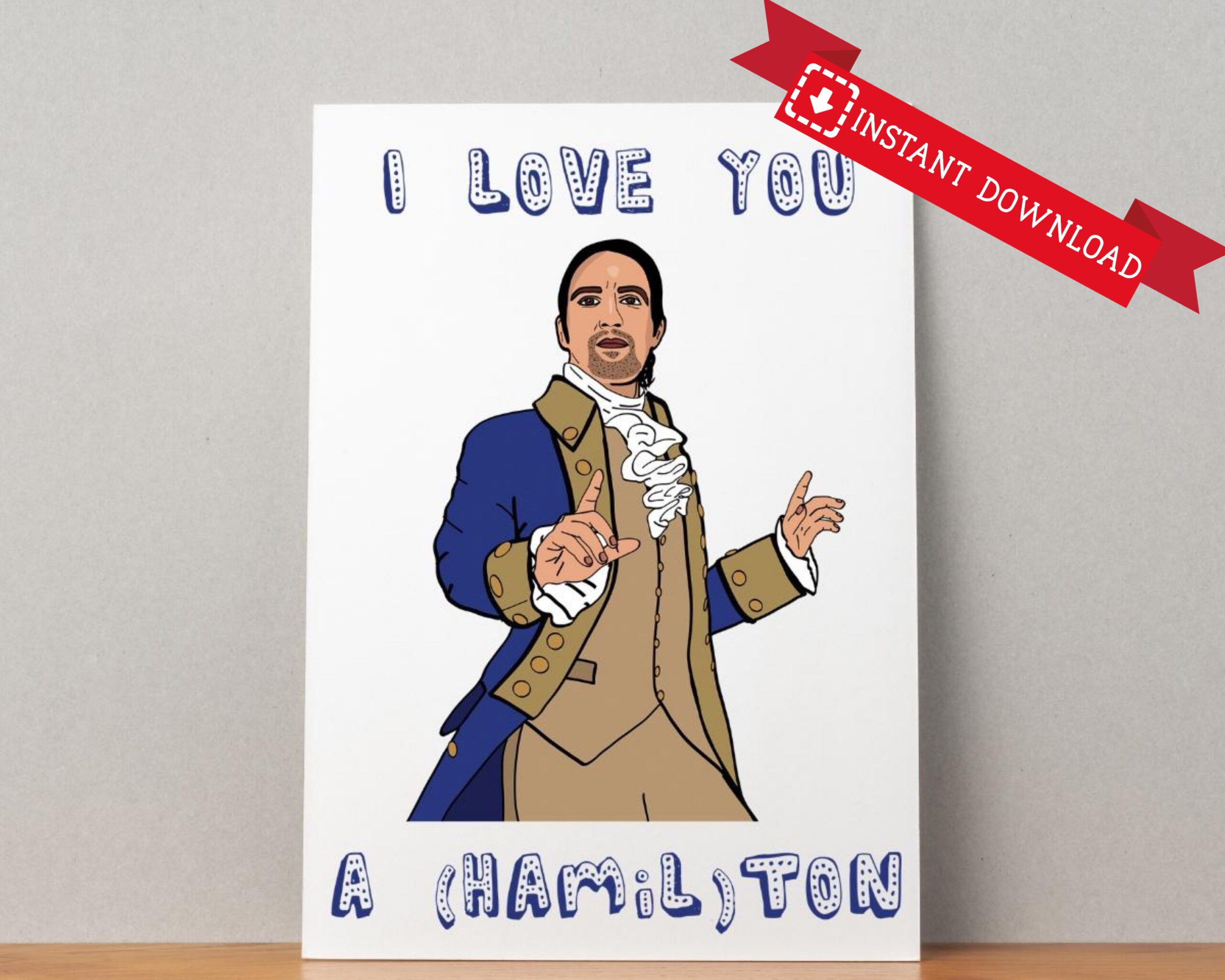 Printable Hamilton Inspired Card, Alexander Hamilton Card with regard to Printable Hamilton Birthday Card