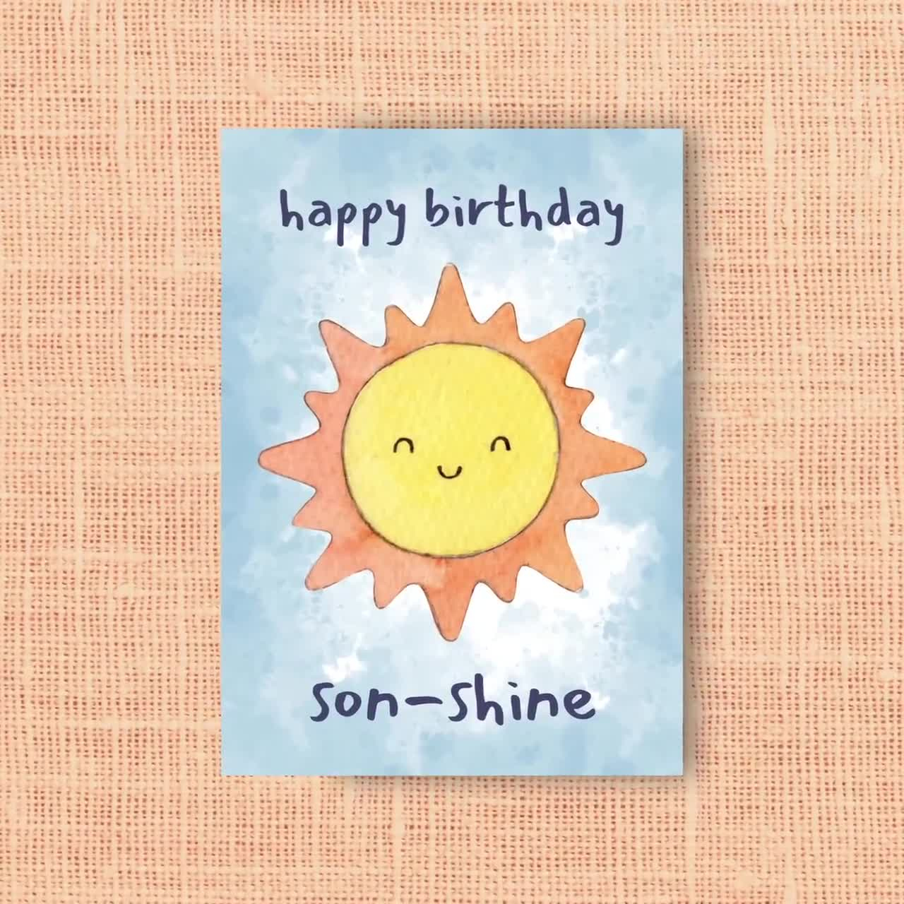 Printable Son Birthday Card, Instant Download, Print At Home Card, Humorous Adult Son Birthday Card, Sweet Funny Birthday Card From Parents in Printable Birthday Cards For Son From Mom