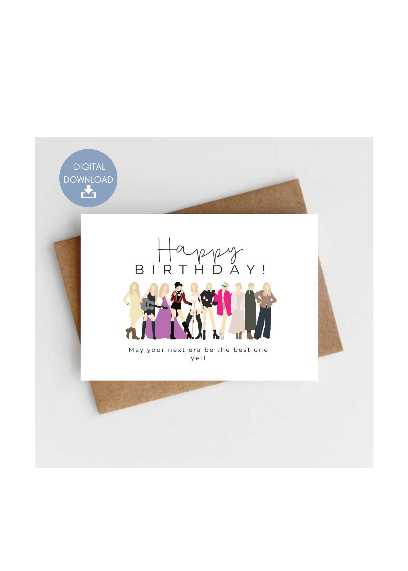 Printable Taylor Swift Birthday Card, May Your Next Era Be The for Free Printable Taylor Swift Birthday Card