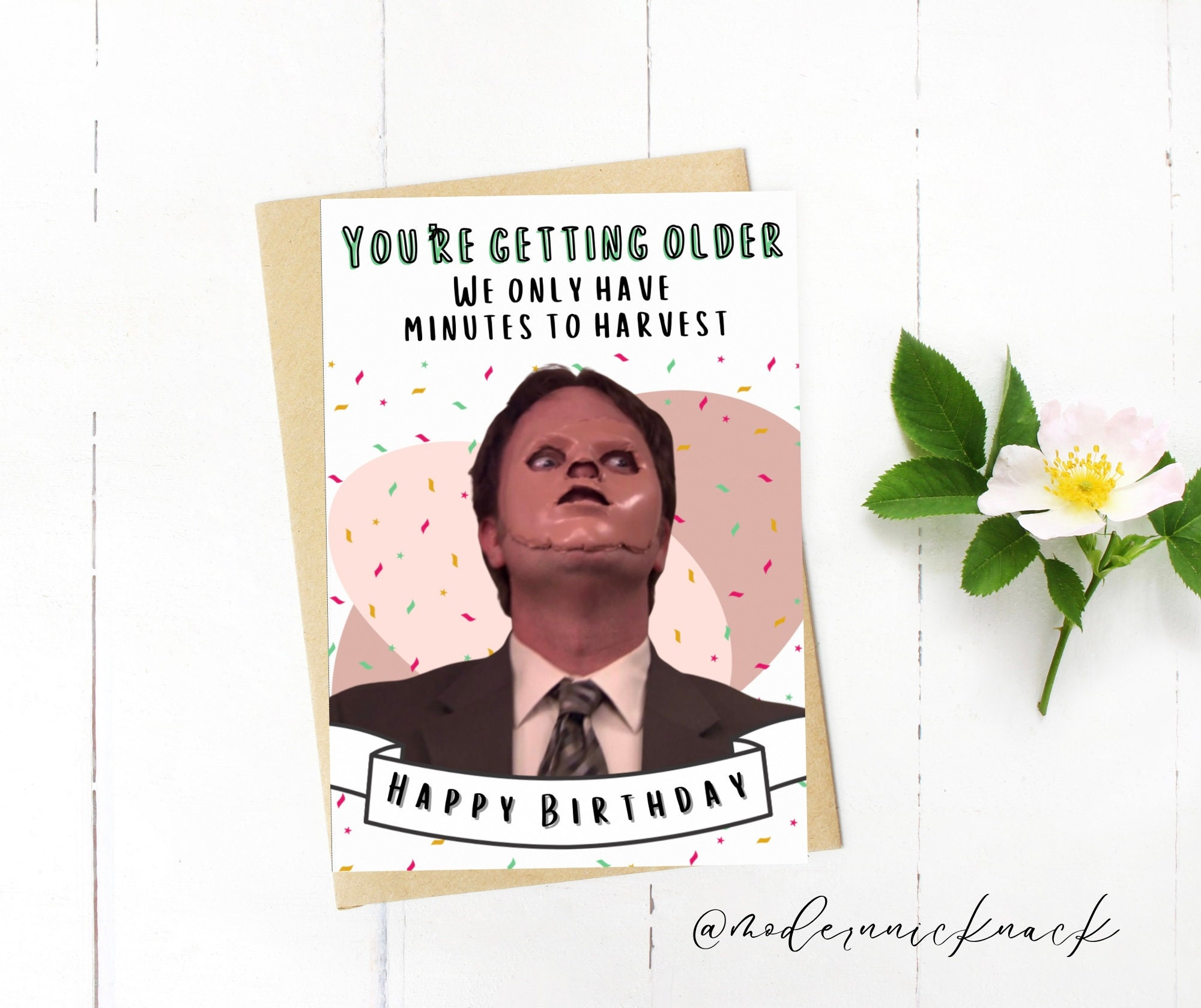 Printable The Office Birthday Card The Office Digital Download inside Printable The Office Birthday Cards