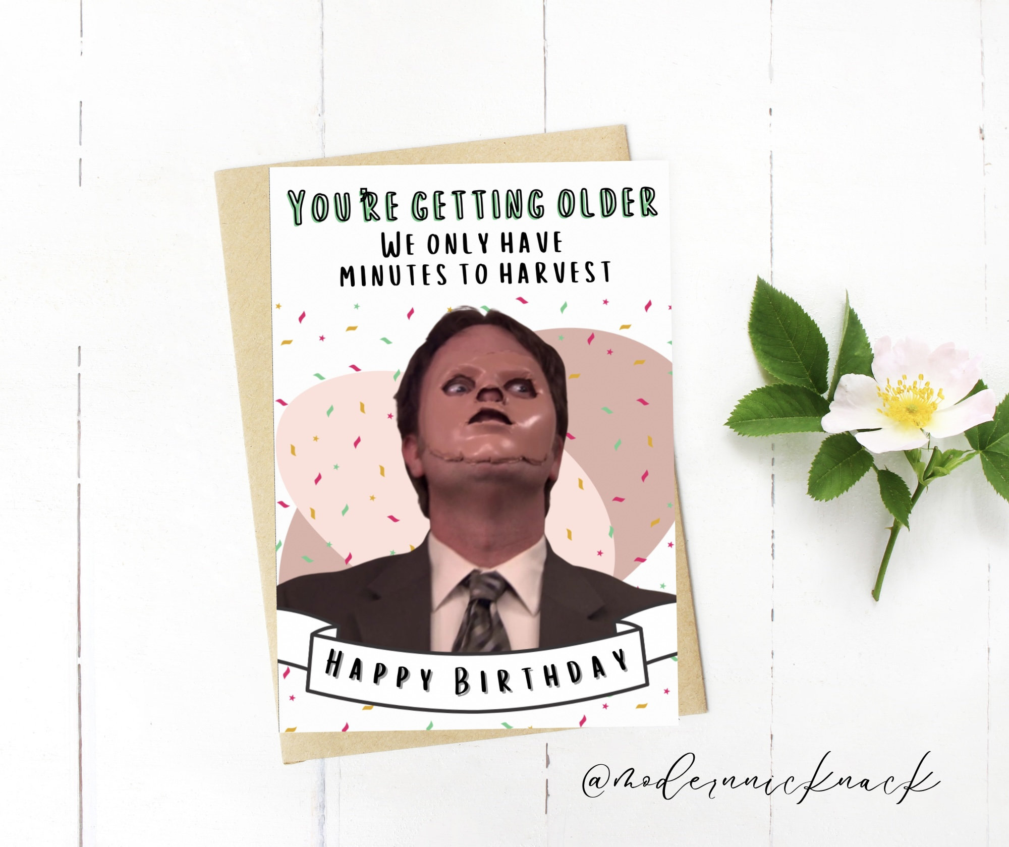 Printable The Office Birthday Card The Office Digital Download inside The Office Printable Birthday Card