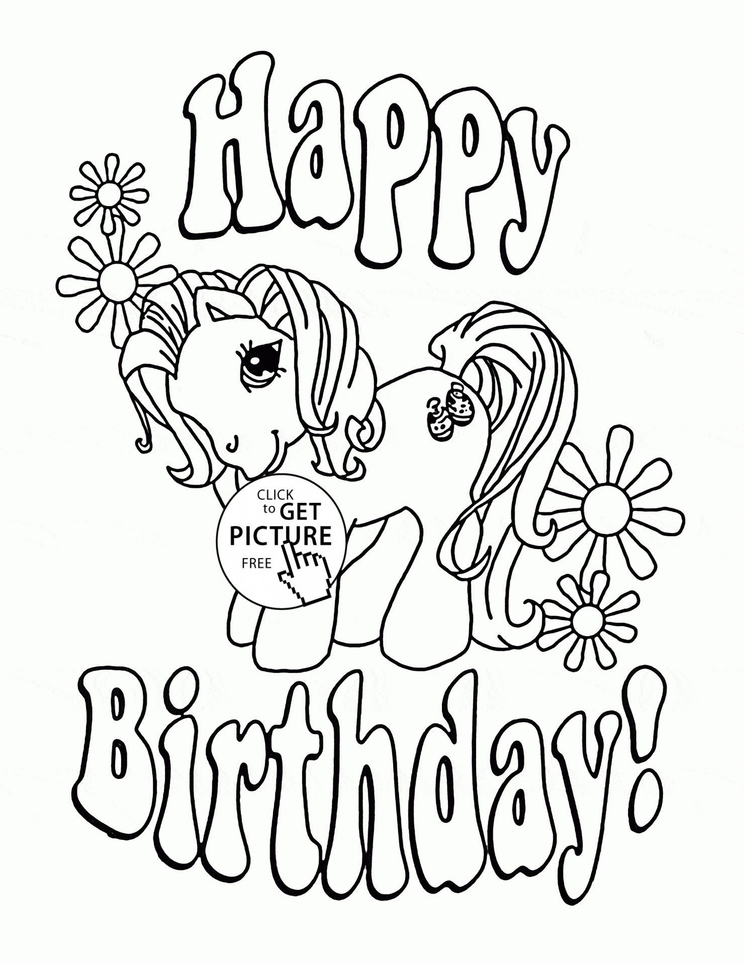 Printable Unicorn Coloring Pages Ideas For Kids in Printable Unicorn Coloring Birthday Card