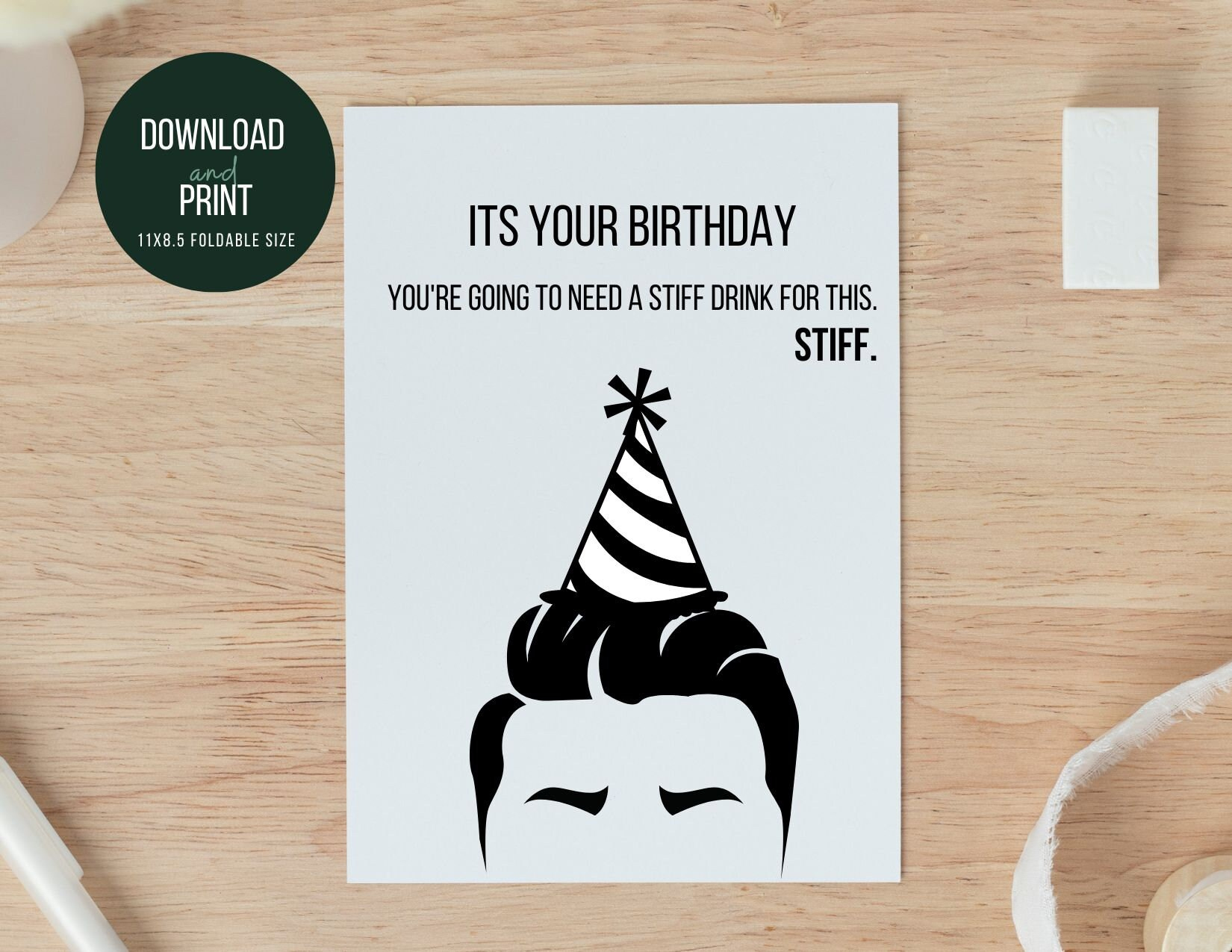 Schitt&amp;#039;S Creek Printable Birthday Card - Etsy Ireland throughout Schitts Creek Birthday Card Printable