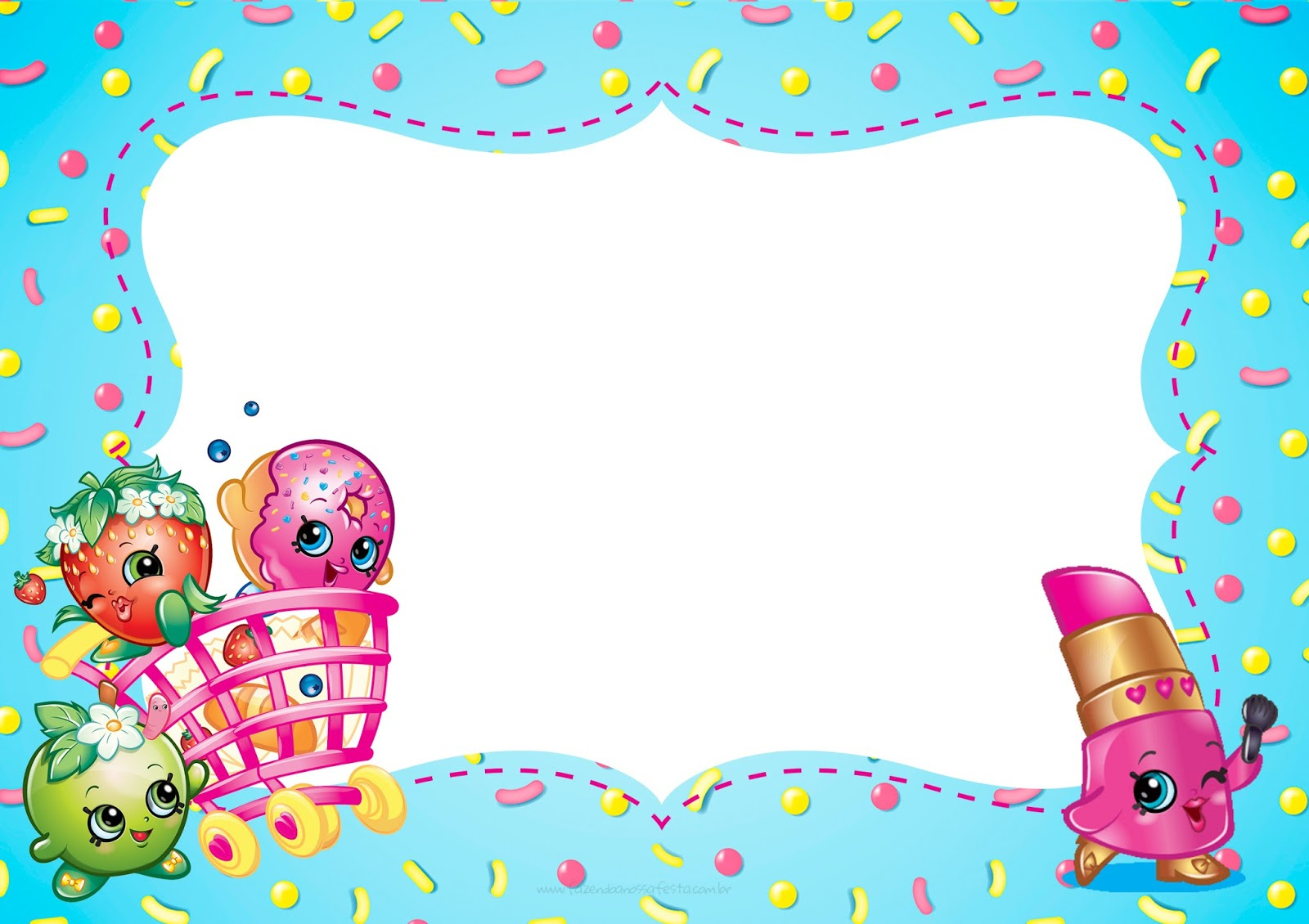 Shopkins: Free Printable Invitations. - Oh My Fiesta! In English intended for Shopkins Birthday Card Printable