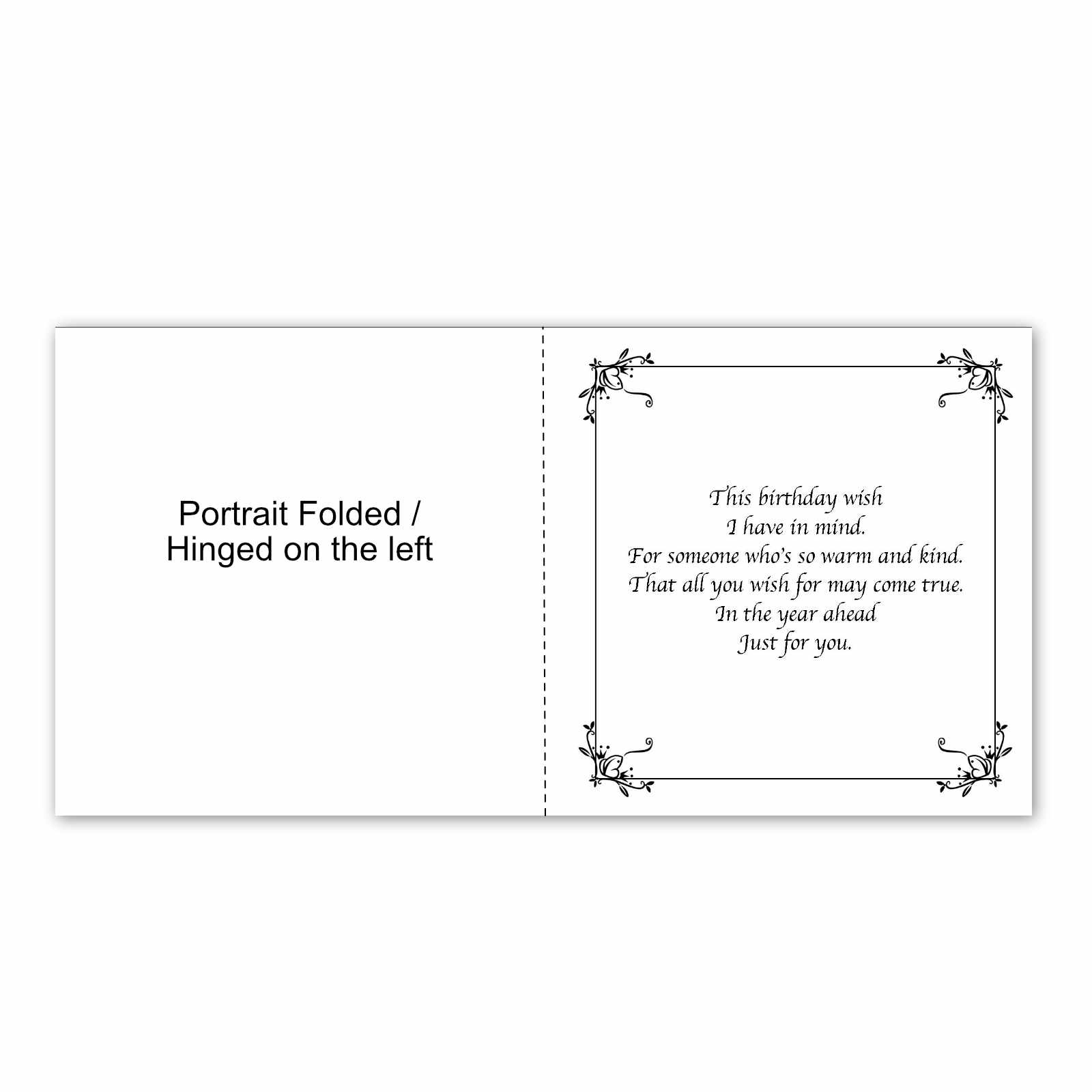 Simple Affordable Birthday Card Inserts For Handmade Cards - within Printable Birthday Card Inserts