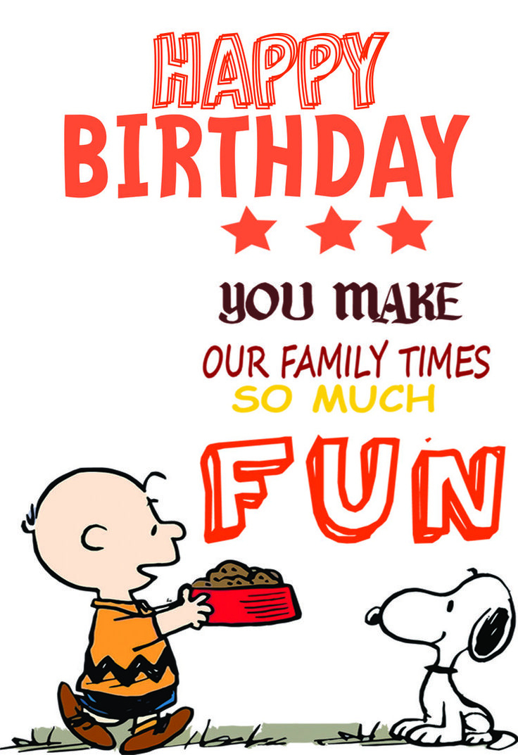 Snoopy Printable Birthday Cards — Printbirthday.cards regarding Snoopy Printable Birthday Cards