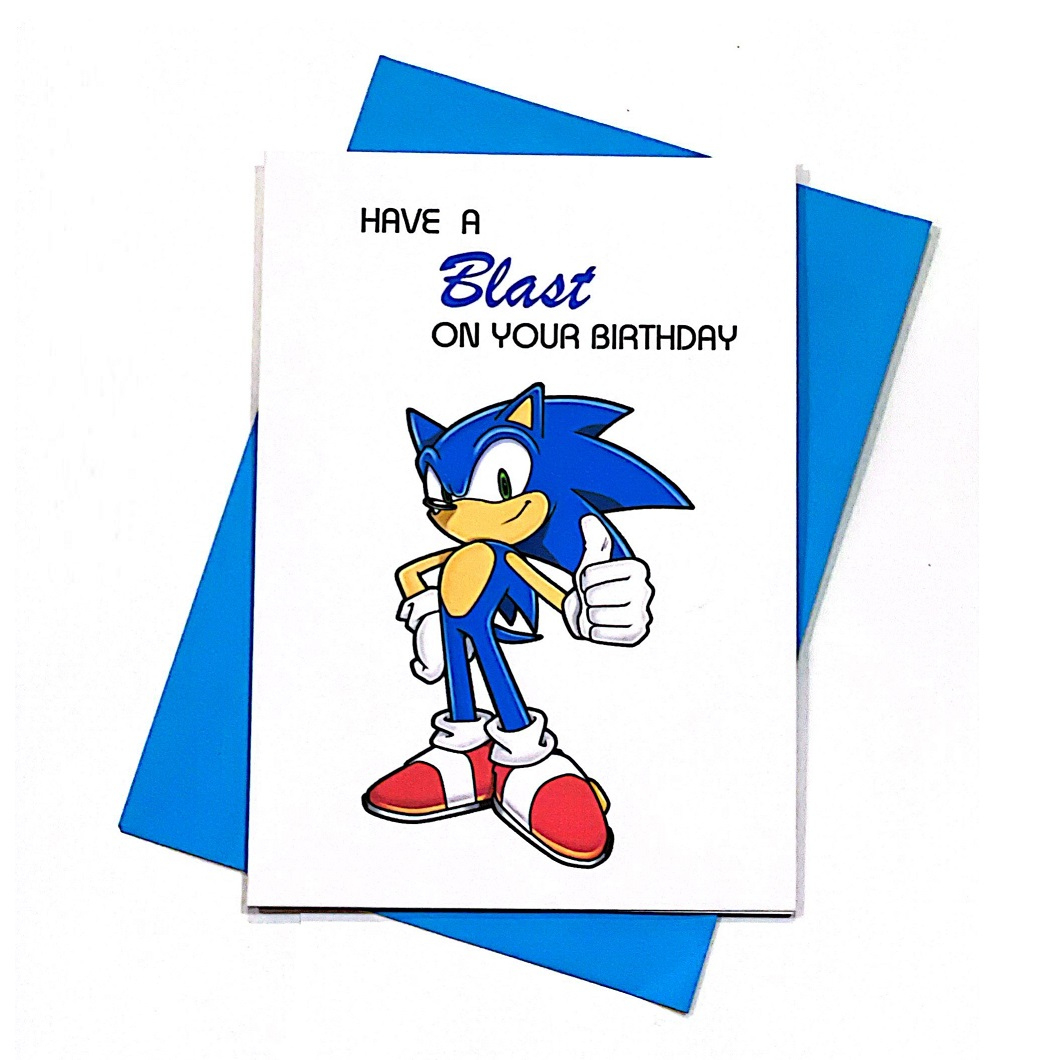 Sonic Birthday Card for Sonic Birthday Card Printable