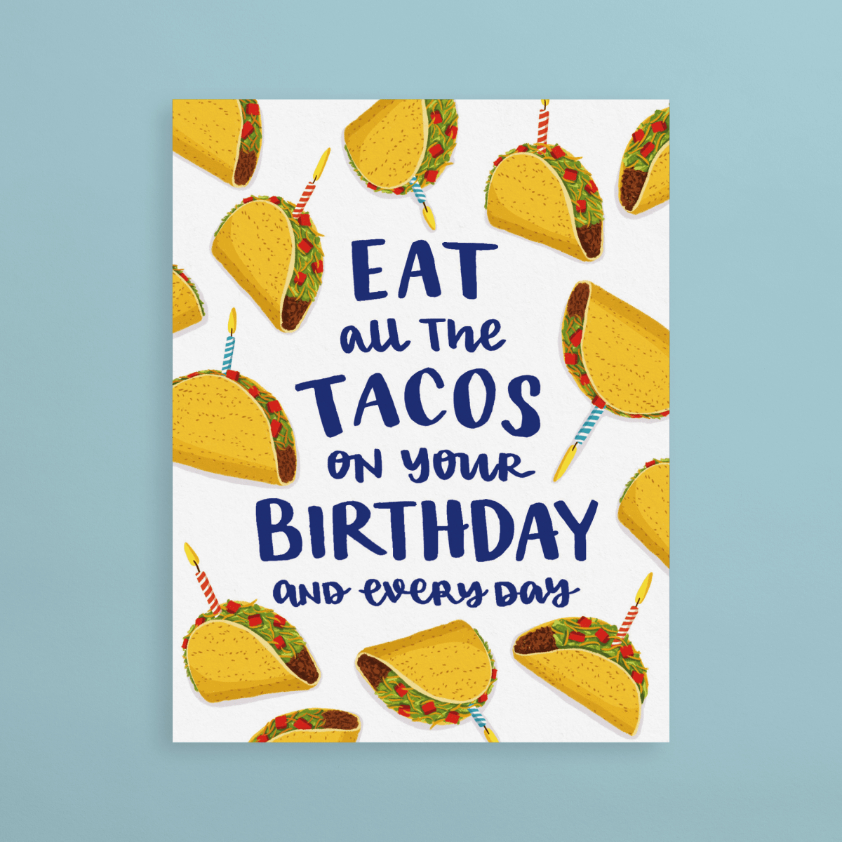 Taco Birthdaygrey Street Paper | Postable inside Taco Birthday Card Free Printable