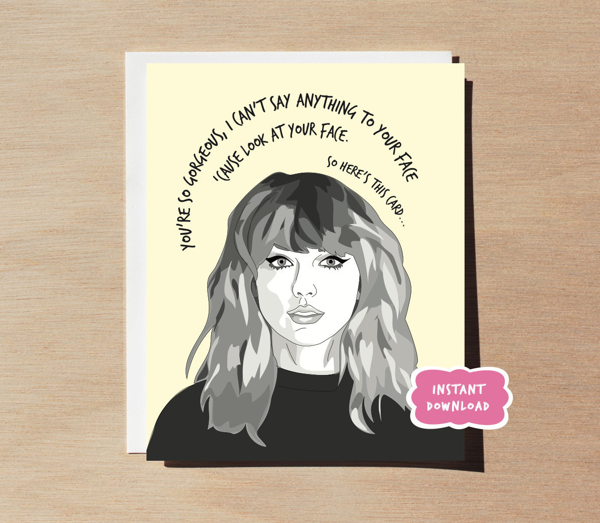 Taylor Swift Card Printable with Taylor Swift Printable Birthday Card