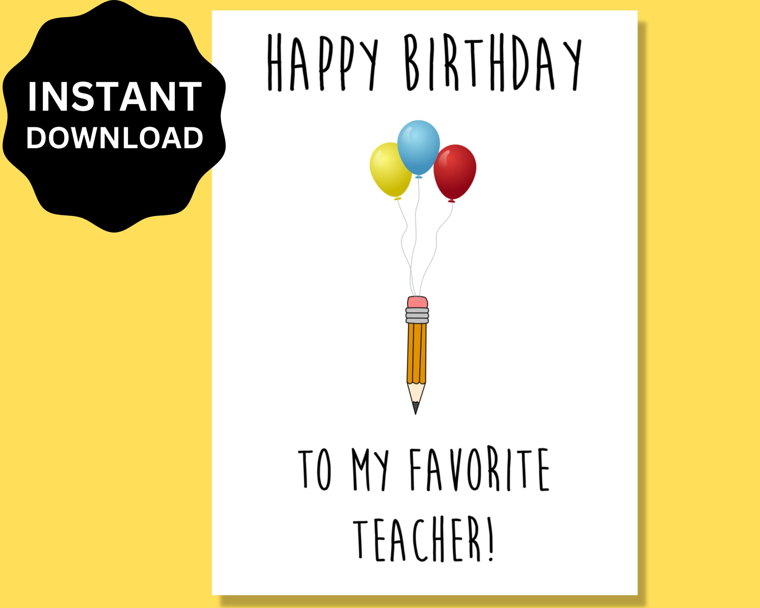 Teacher Birthday Card Printable Happy Birthday Card For Teacher inside Printable Teacher Birthday Card