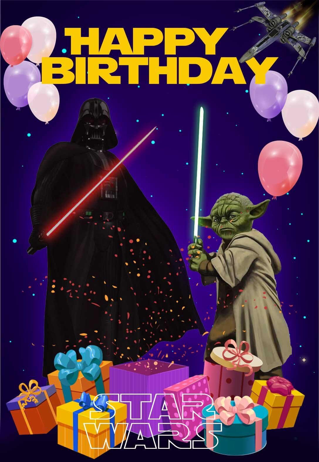 The Best Star Wars Printable Birthday Cards (Free) — Printbirthday for Star Wars Printable Birthday Cards