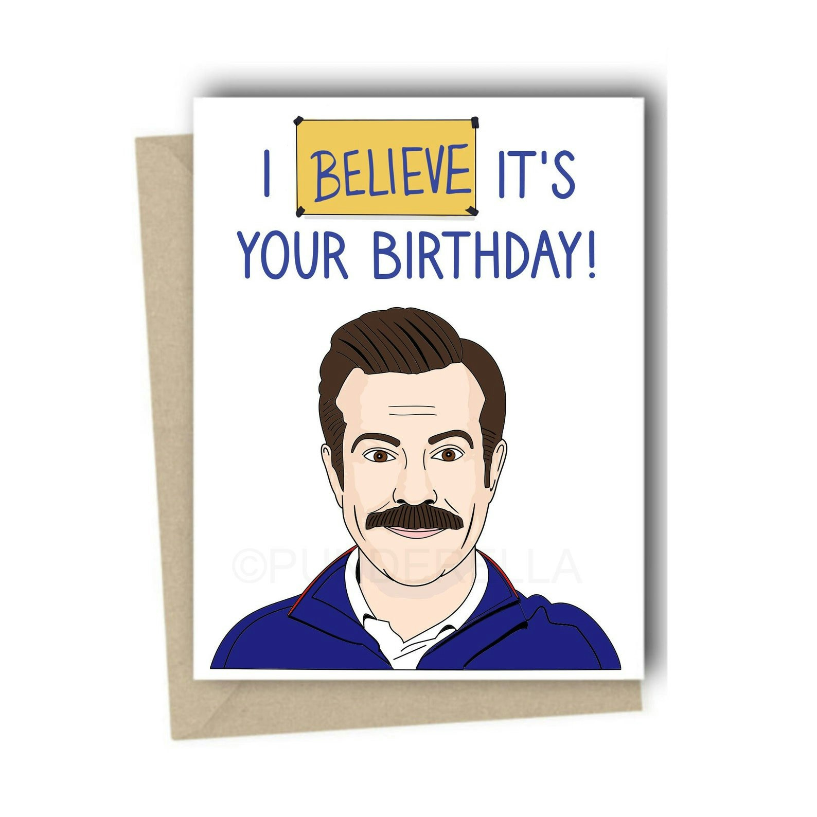 These &amp;#039;Ted Lasso&amp;#039; Birthday Cards On Etsy Reference The &amp;#039;Believe&amp;#039; Sign throughout Ted Lasso Birthday Card Printable