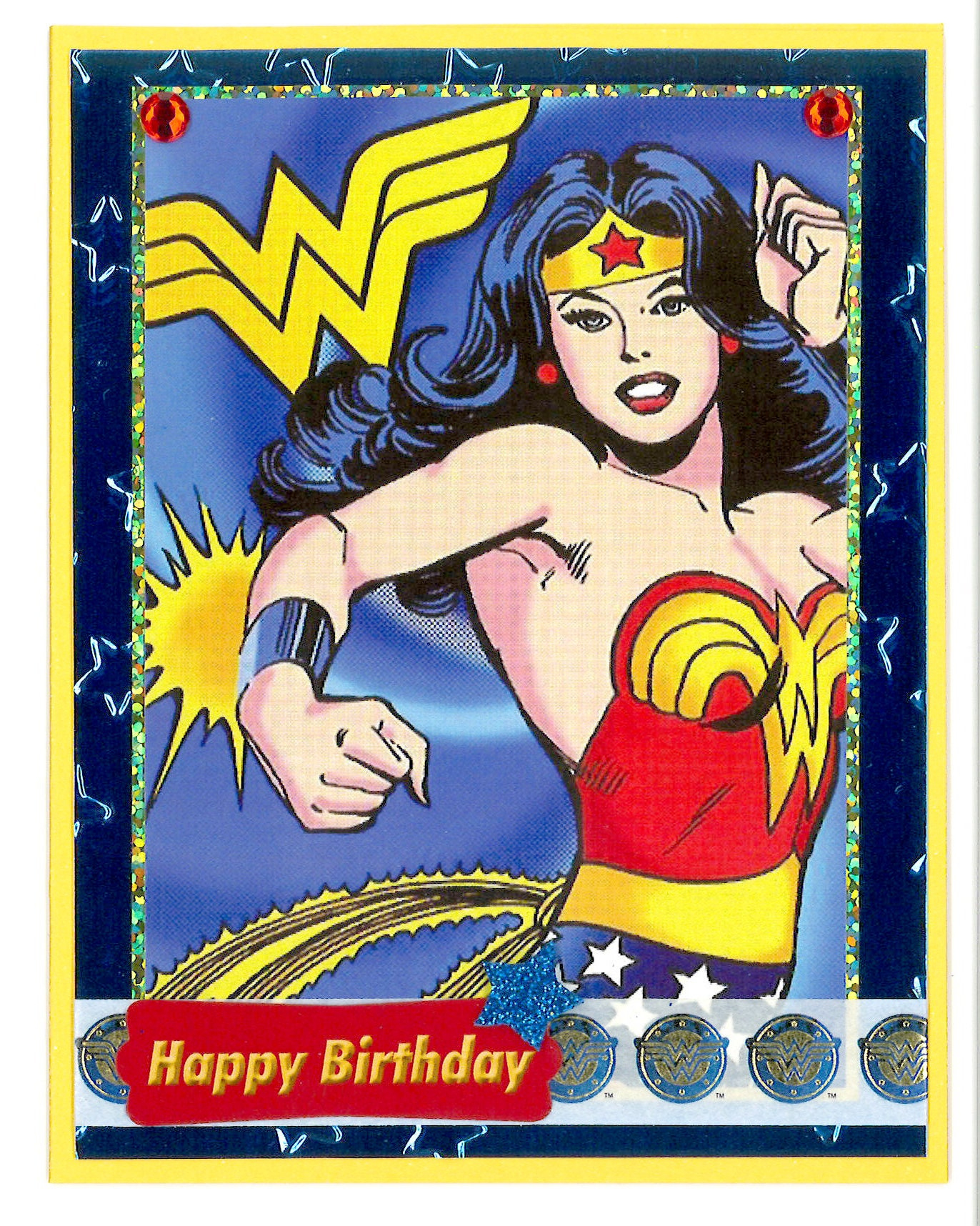 Wonder Woman Birthday Card - Etsy Hong Kong throughout Wonder Woman Birthday Card Printable