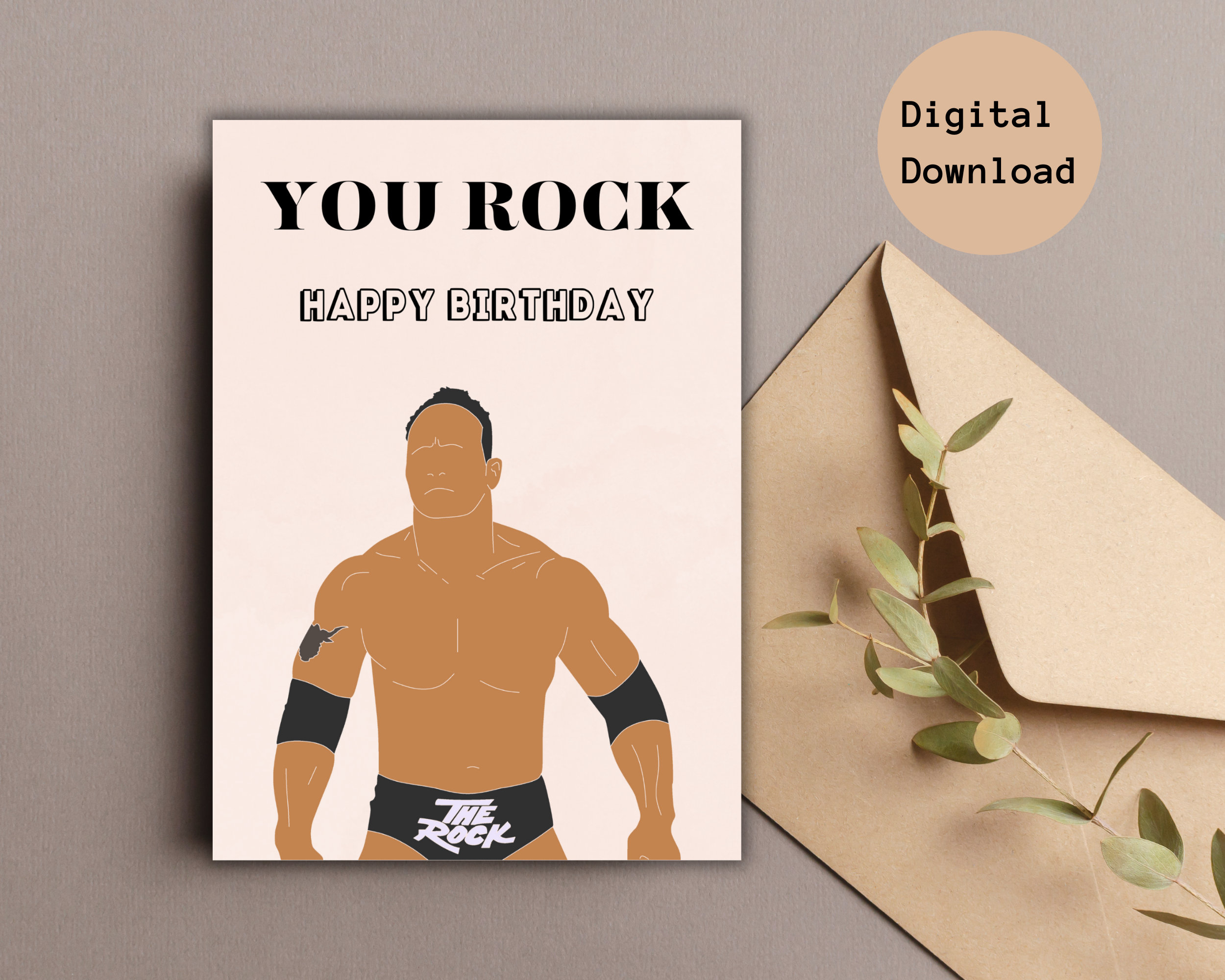 Wwe Birthday Cards - Etsy.de inside Wwe Birthday Cards Printable