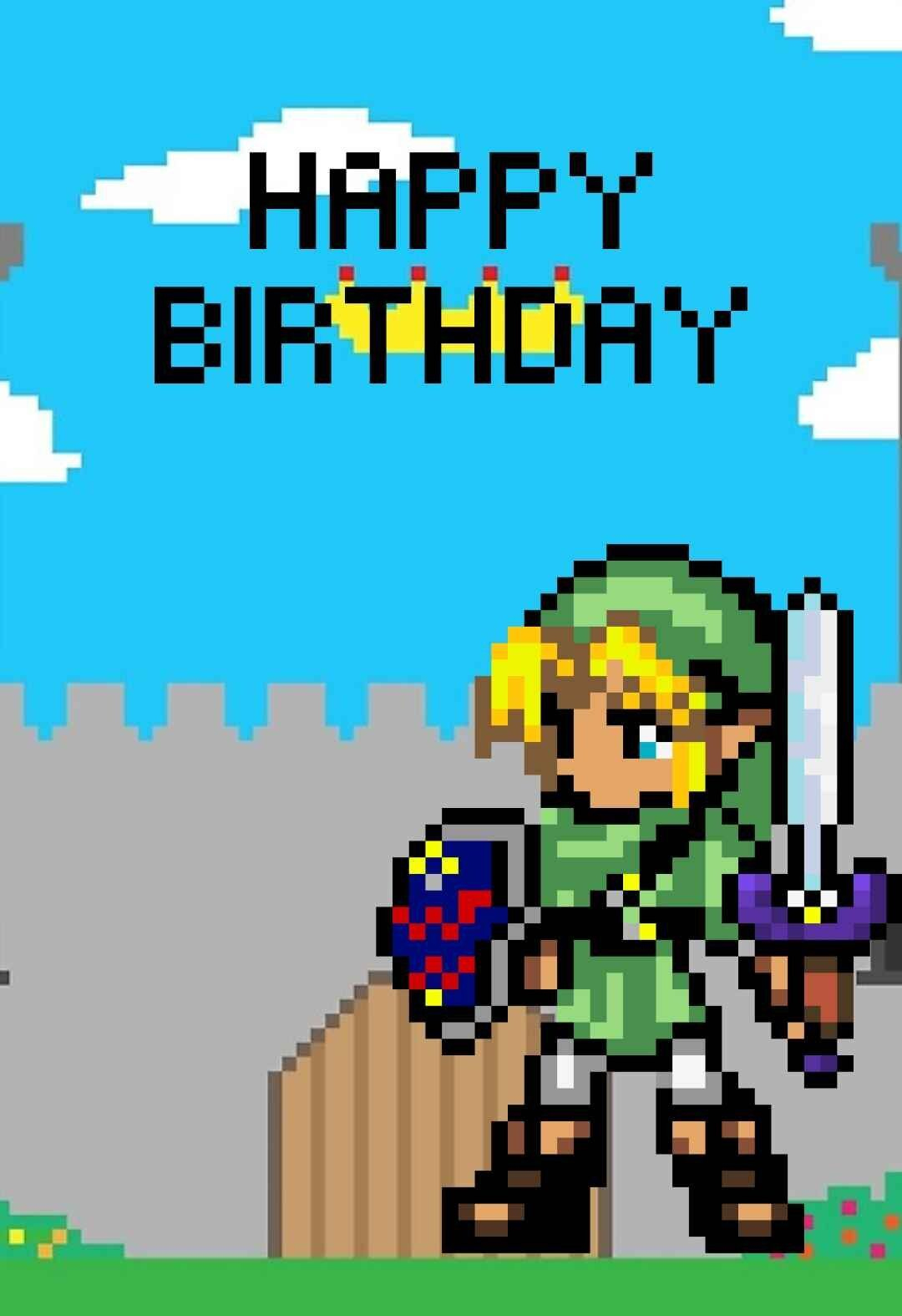 Zelda Printable Birthday Cards — Printbirthday.cards inside Zelda Birthday Card Printable