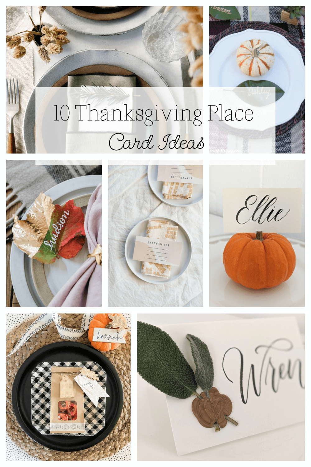 10 Thanksgiving Place Card Ideas · Cozy Little House with Ideas For Thanksgiving Place Cards