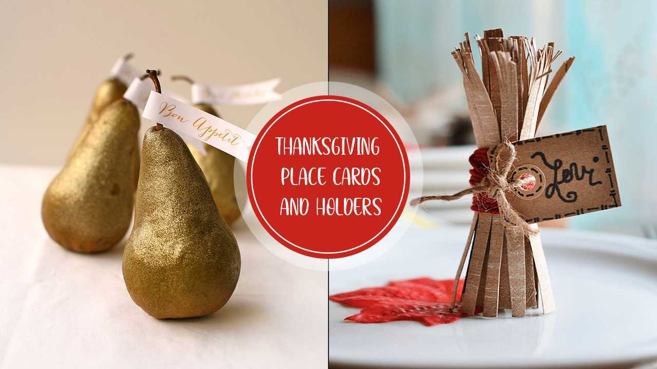 20+ Diy Thanksgiving Place Cards And Holders with regard to Thanksgiving Place Cards Holders