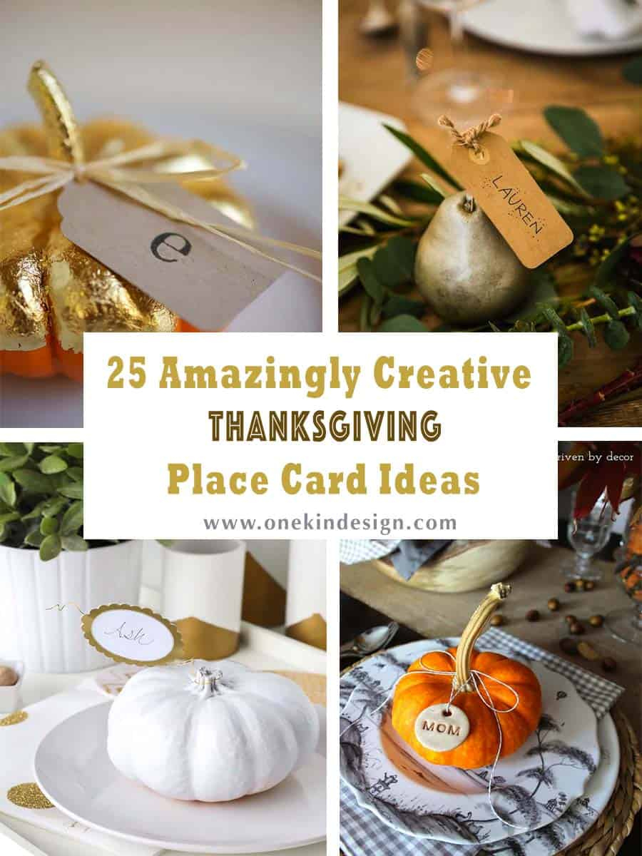 25 Amazingly Creative Thanksgiving Place Card Ideas for Homemade Thanksgiving Place Cards Ideas