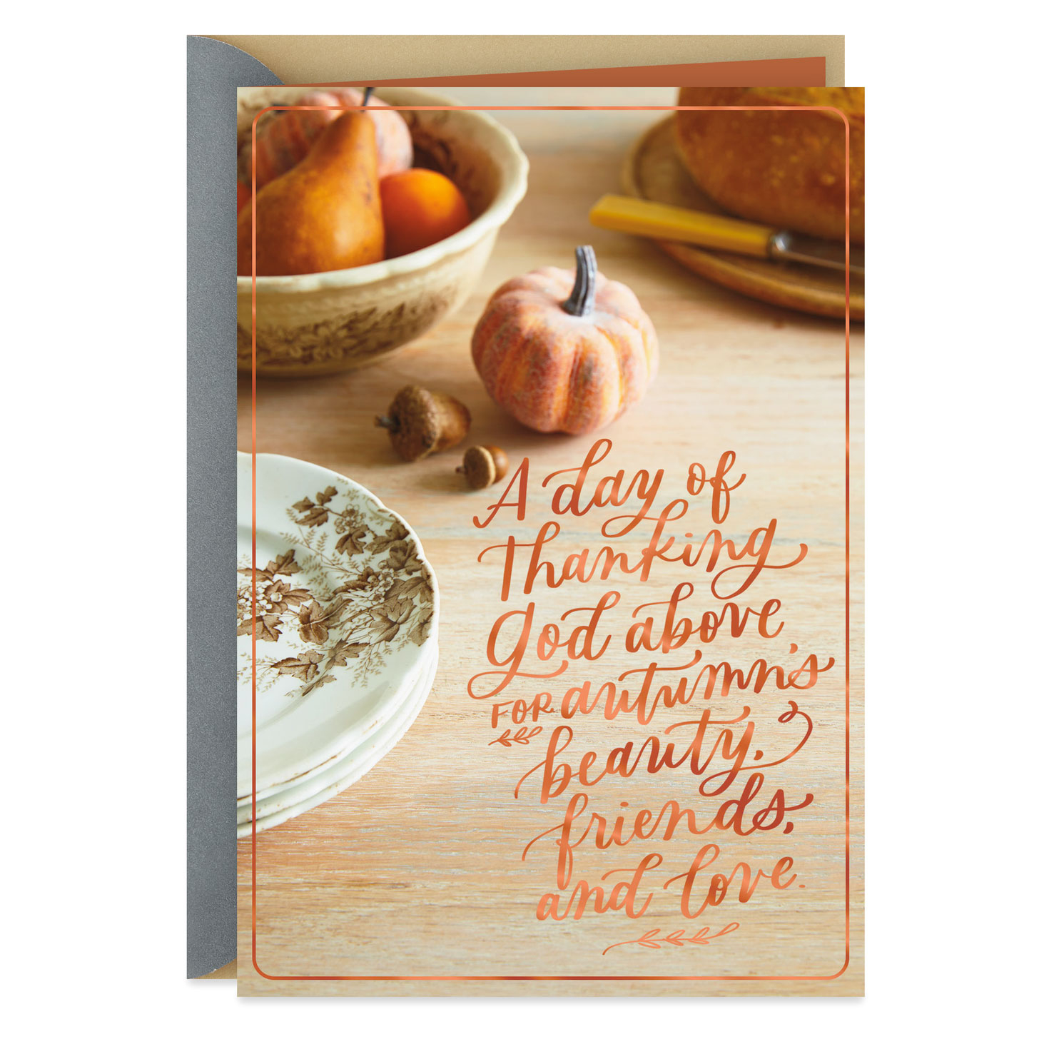 A Day Of Thanking God Above Religious Thanksgiving Card - Greeting for Religious Thanksgiving Messages For Cards