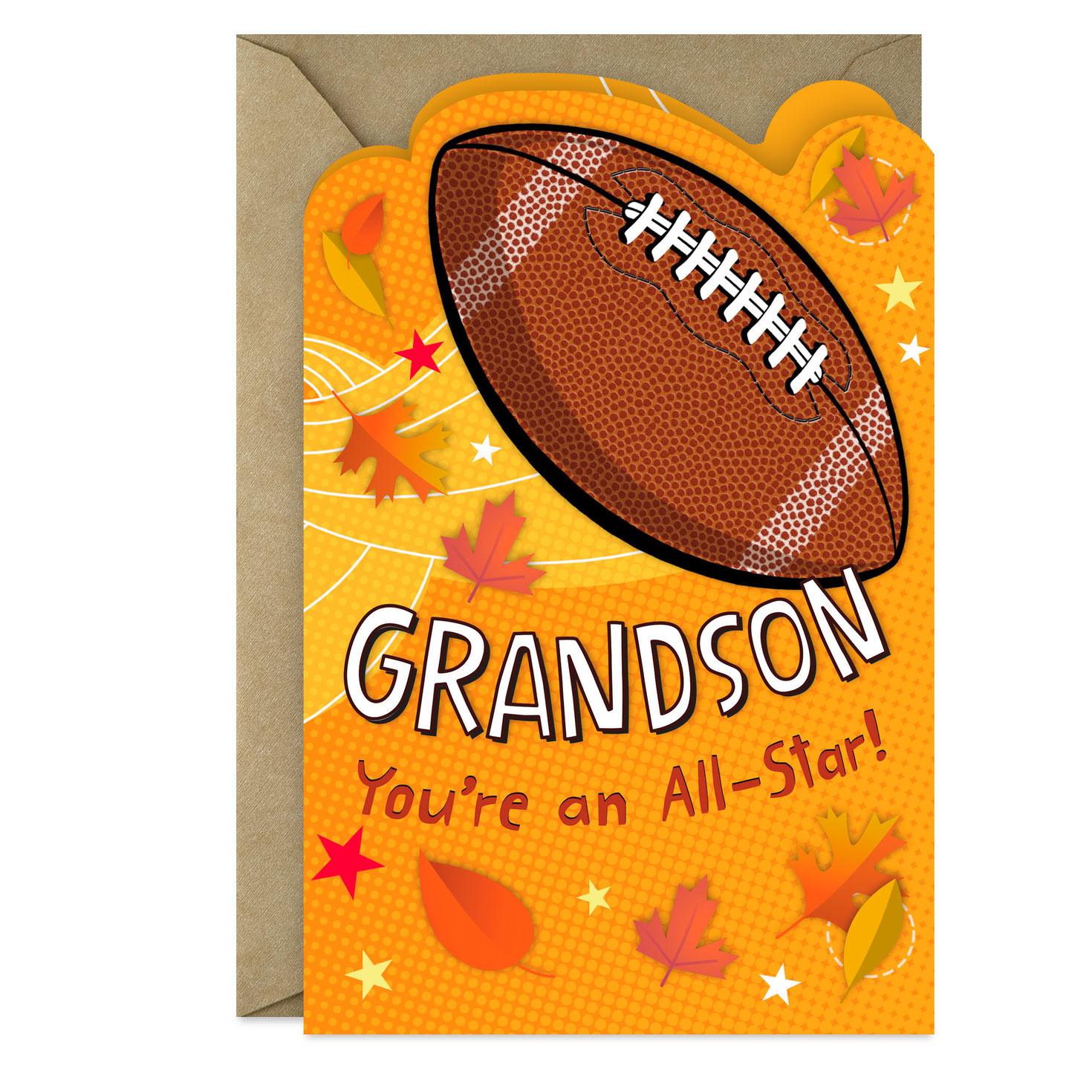 All-Star Grandson Thanksgiving Card - Greeting Cards | Hallmark intended for Grandson Thanksgiving Cards