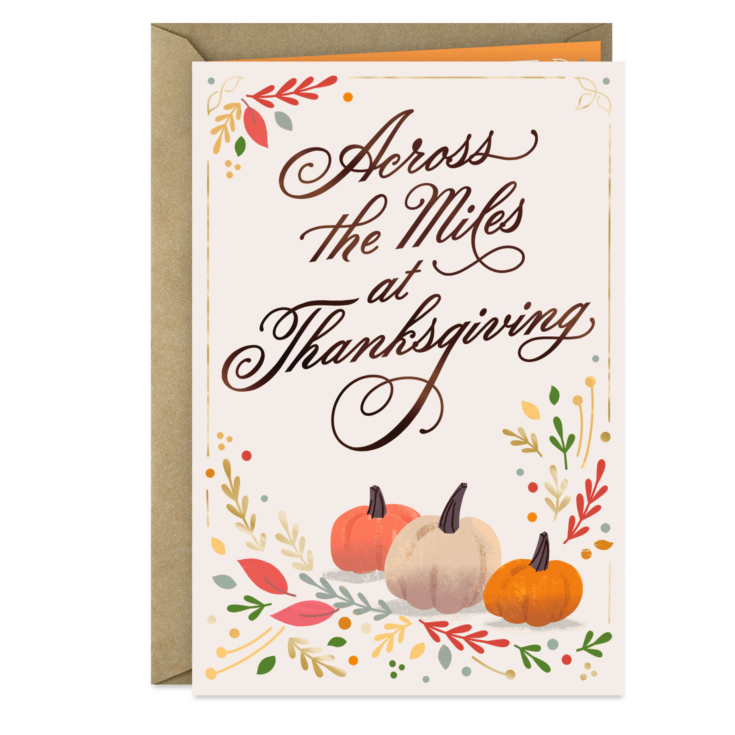 Always Close In Heart Across The Miles Thanksgiving Card for Hallmark Thanksgiving Cards